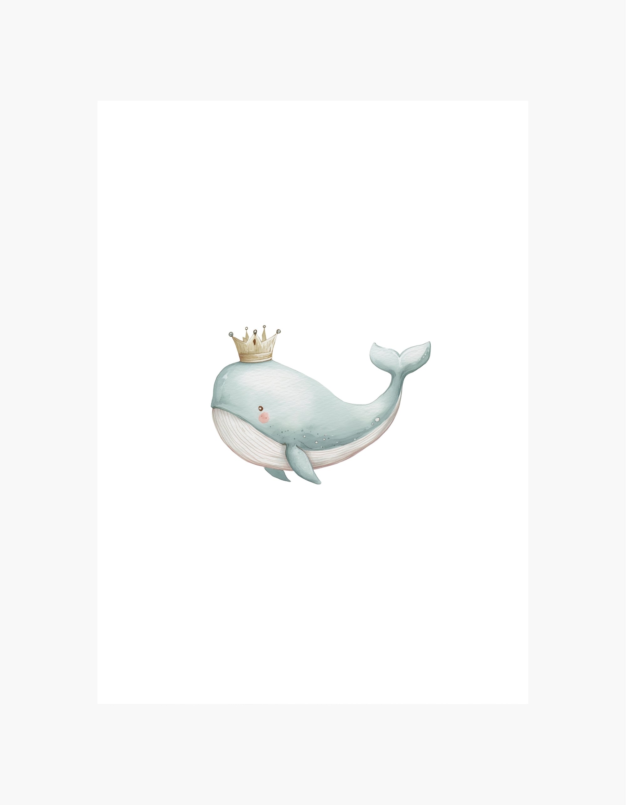 Plakat med hvalkrone