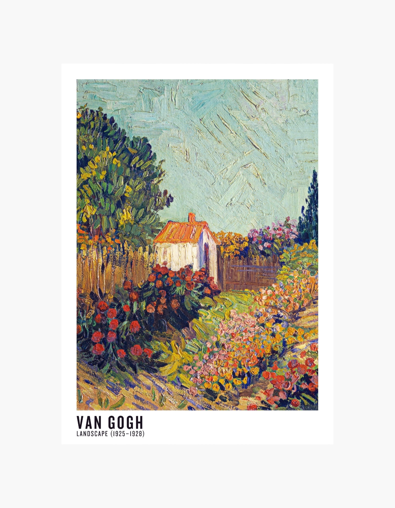 Van Gogh plakat med havelandskab