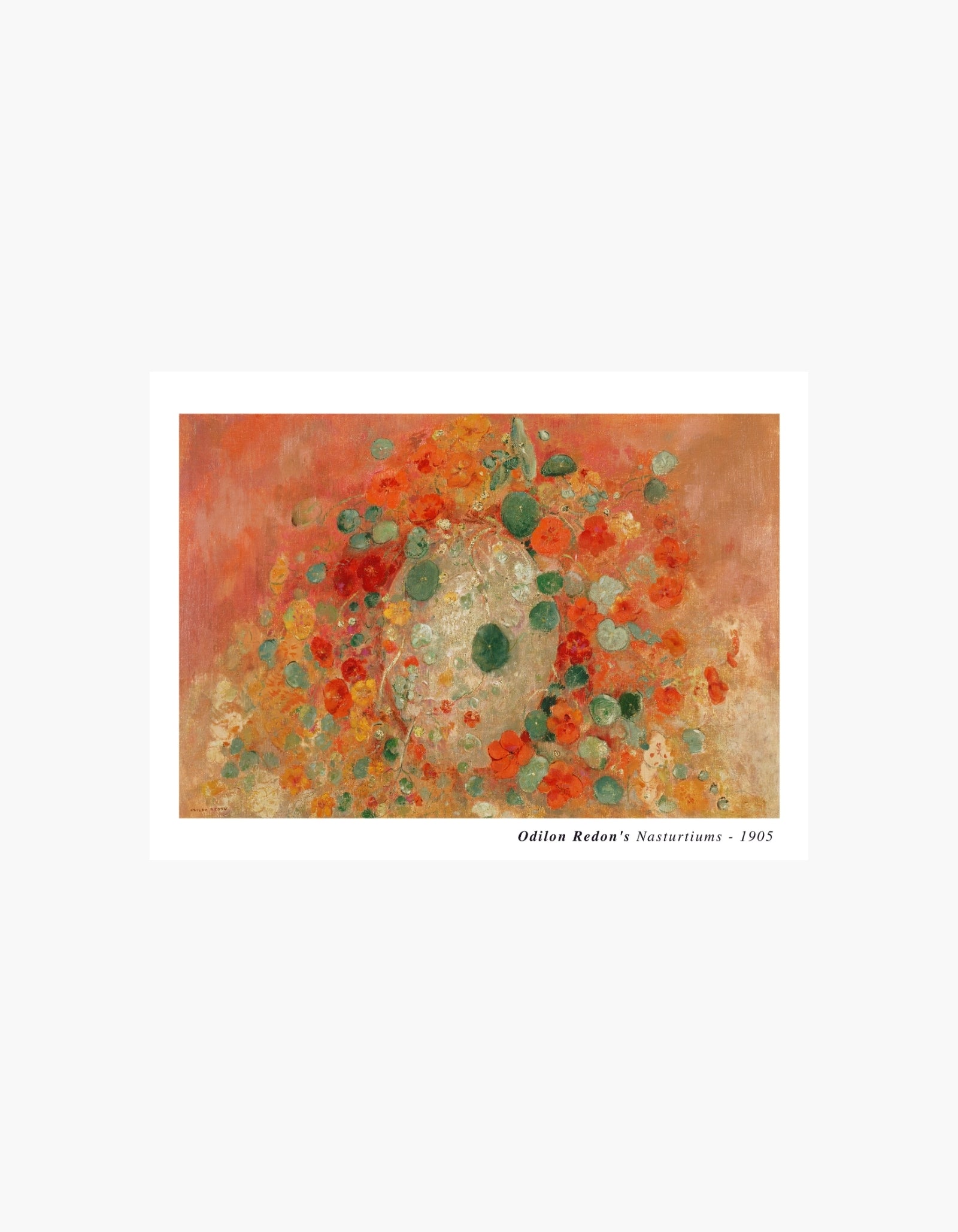 Odilon Redon Nasturtiums plakat