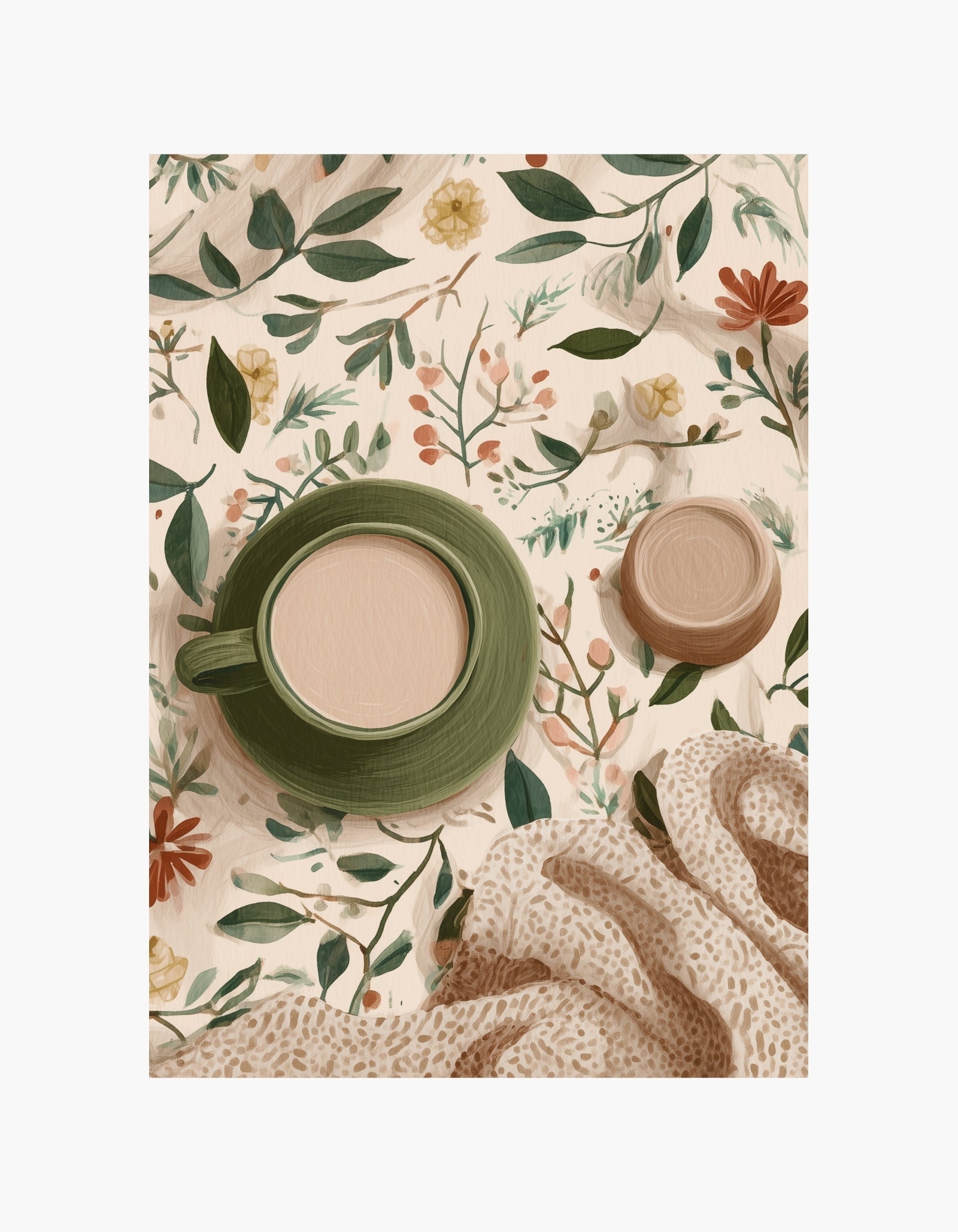 Plakat med hyggeligt kaffemoment