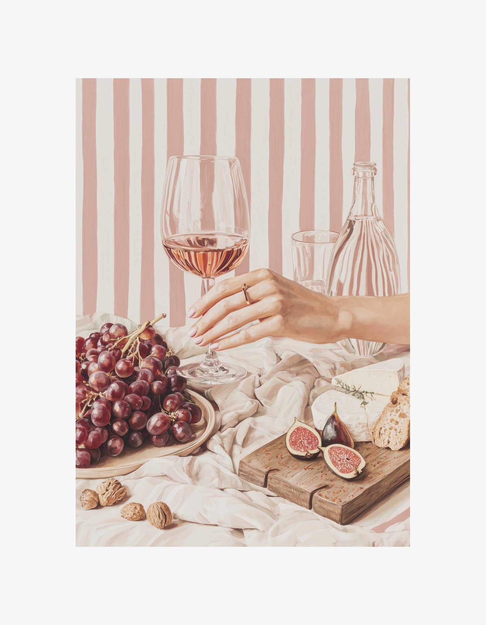 Rosé eftermiddags plakat