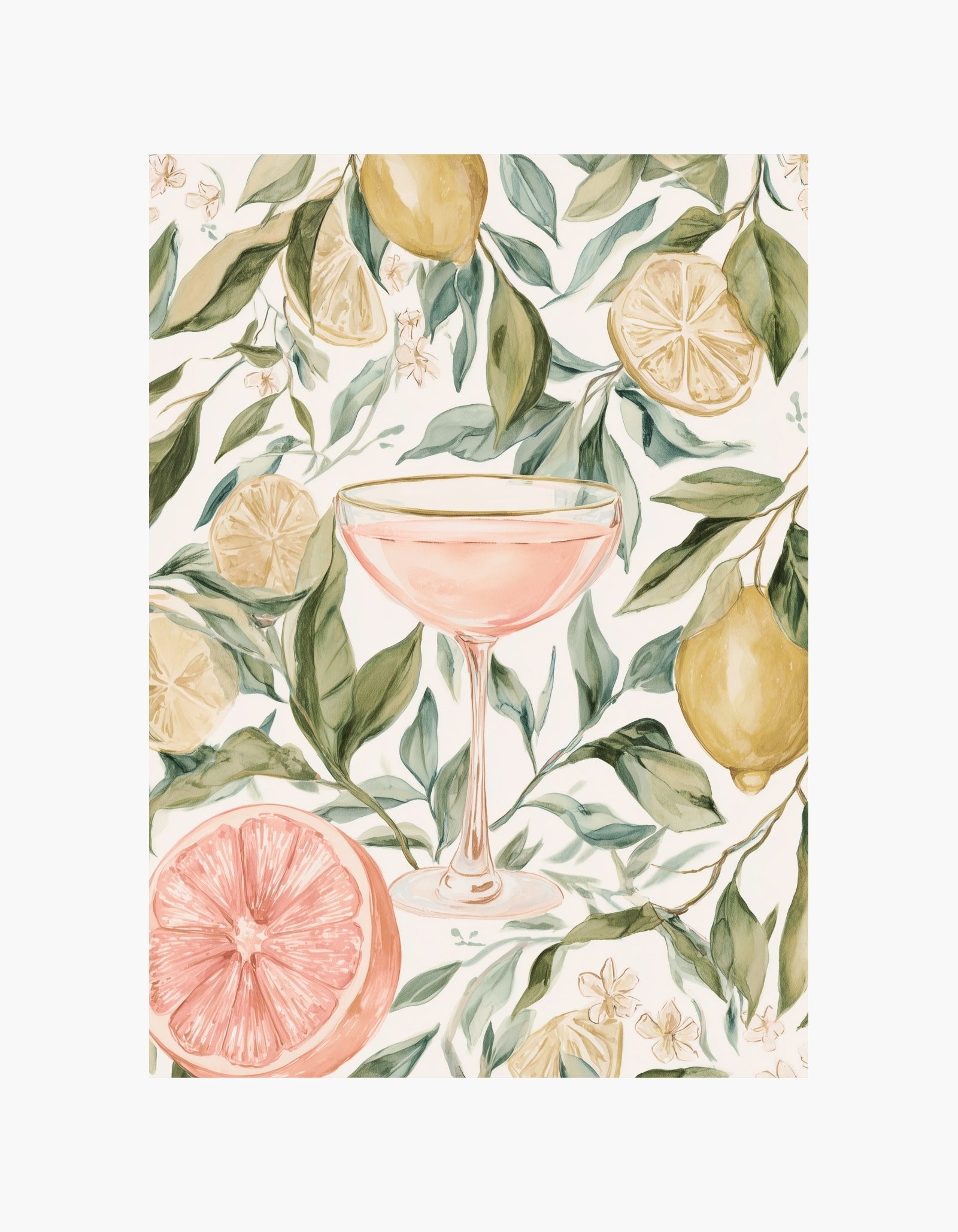Rosé Citrus Plakat