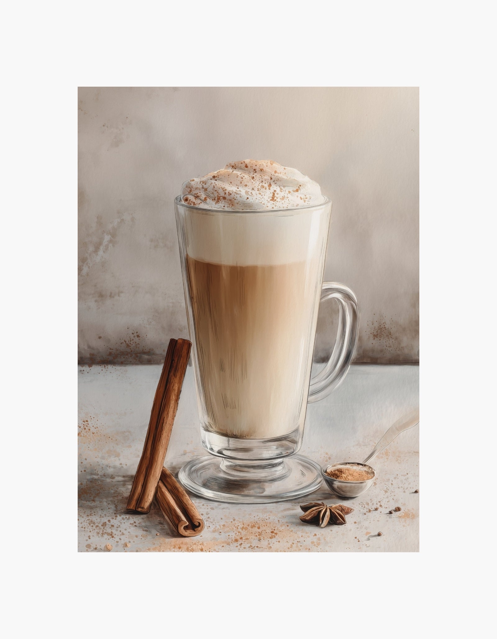 Latte Spice-plakat