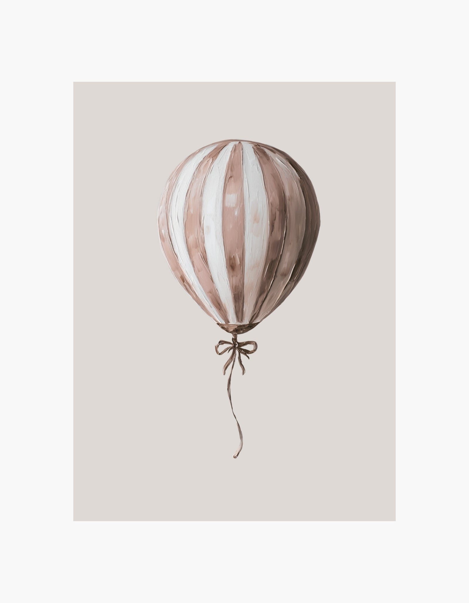Stribet ballonplakat