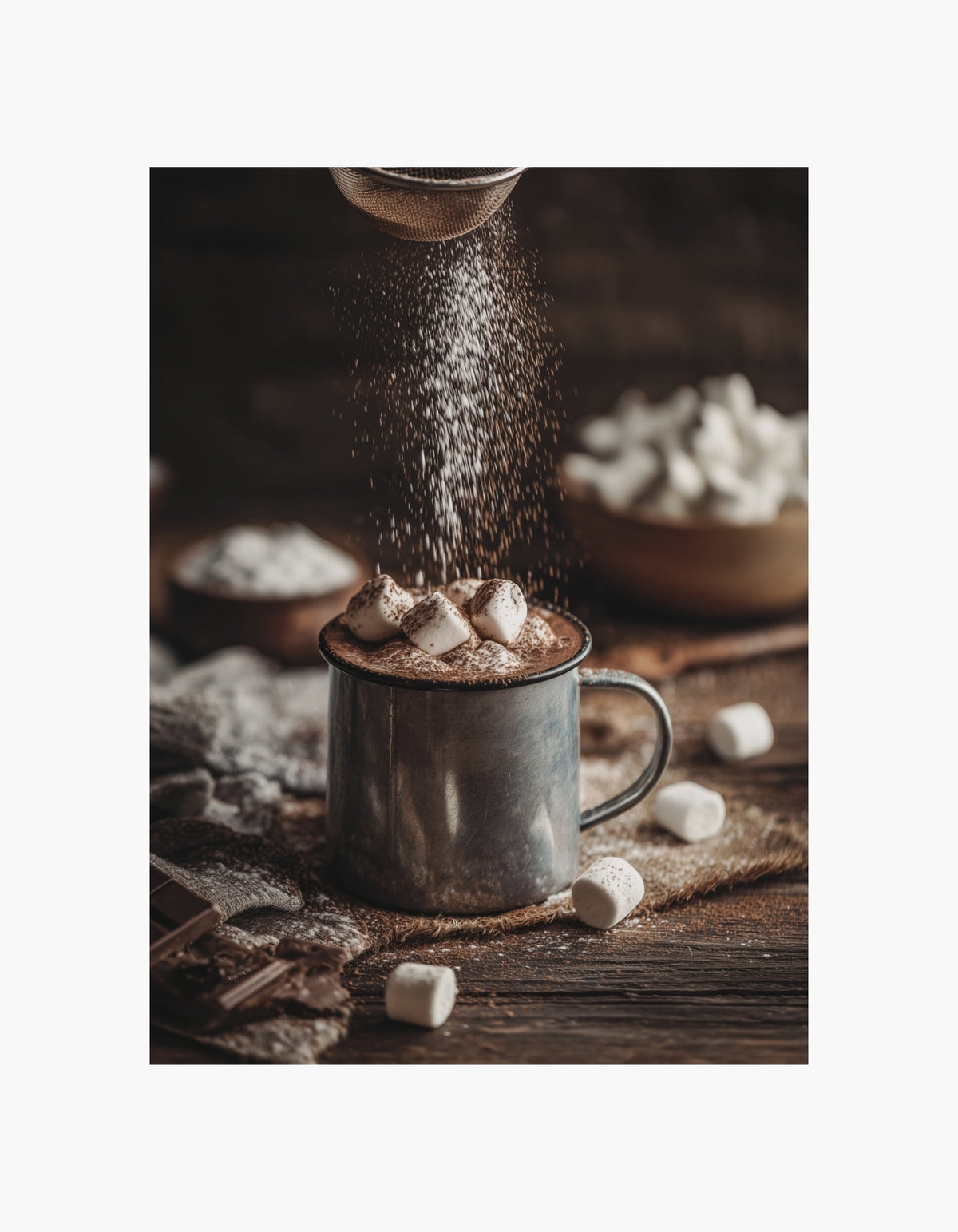 Plakat med varm chokolade