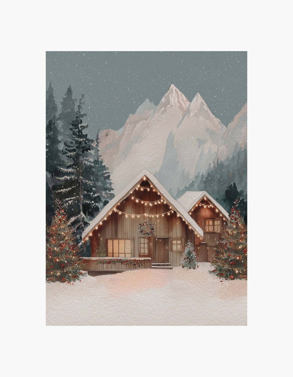 Julehytte-plakat
