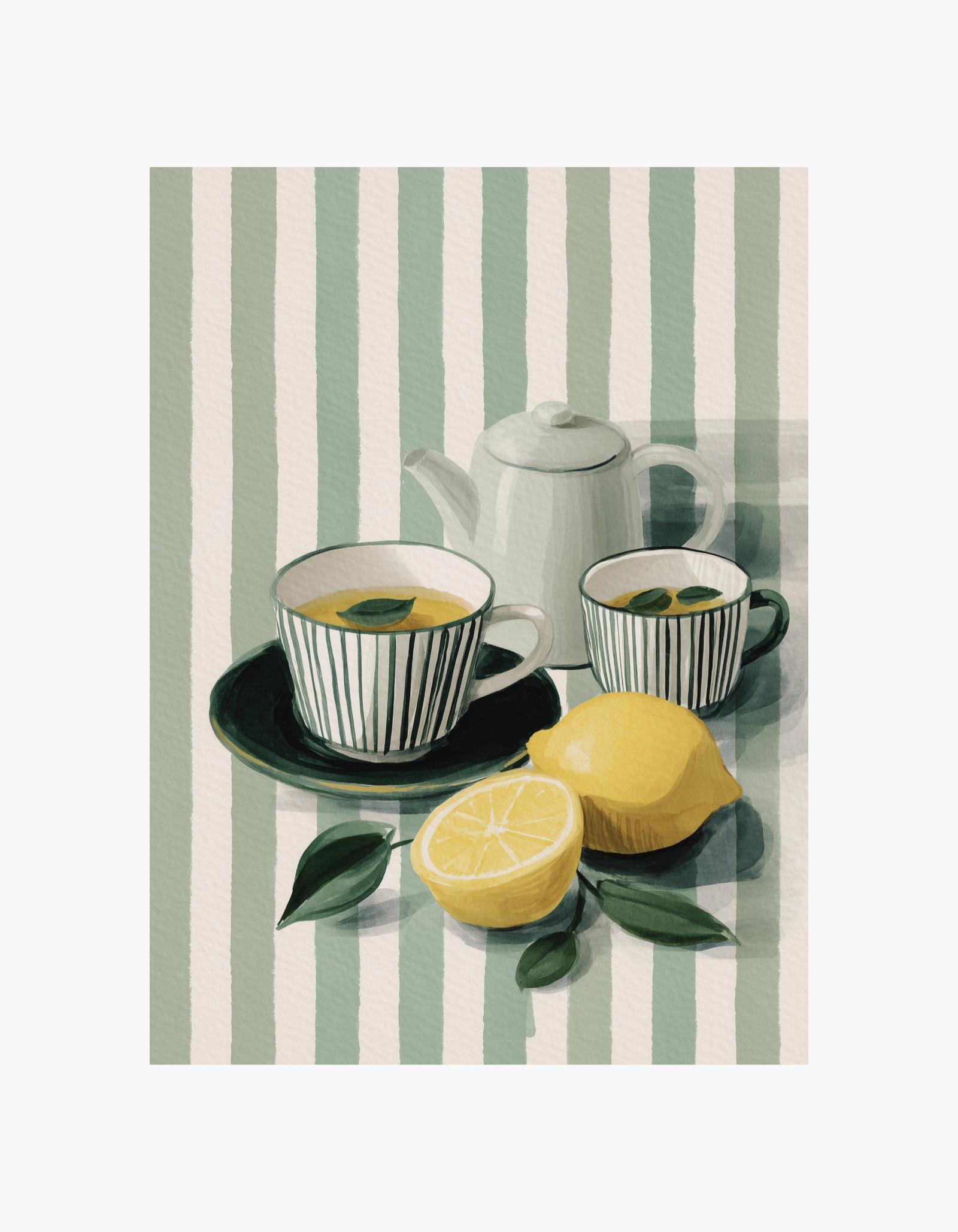 Plakat med citronte