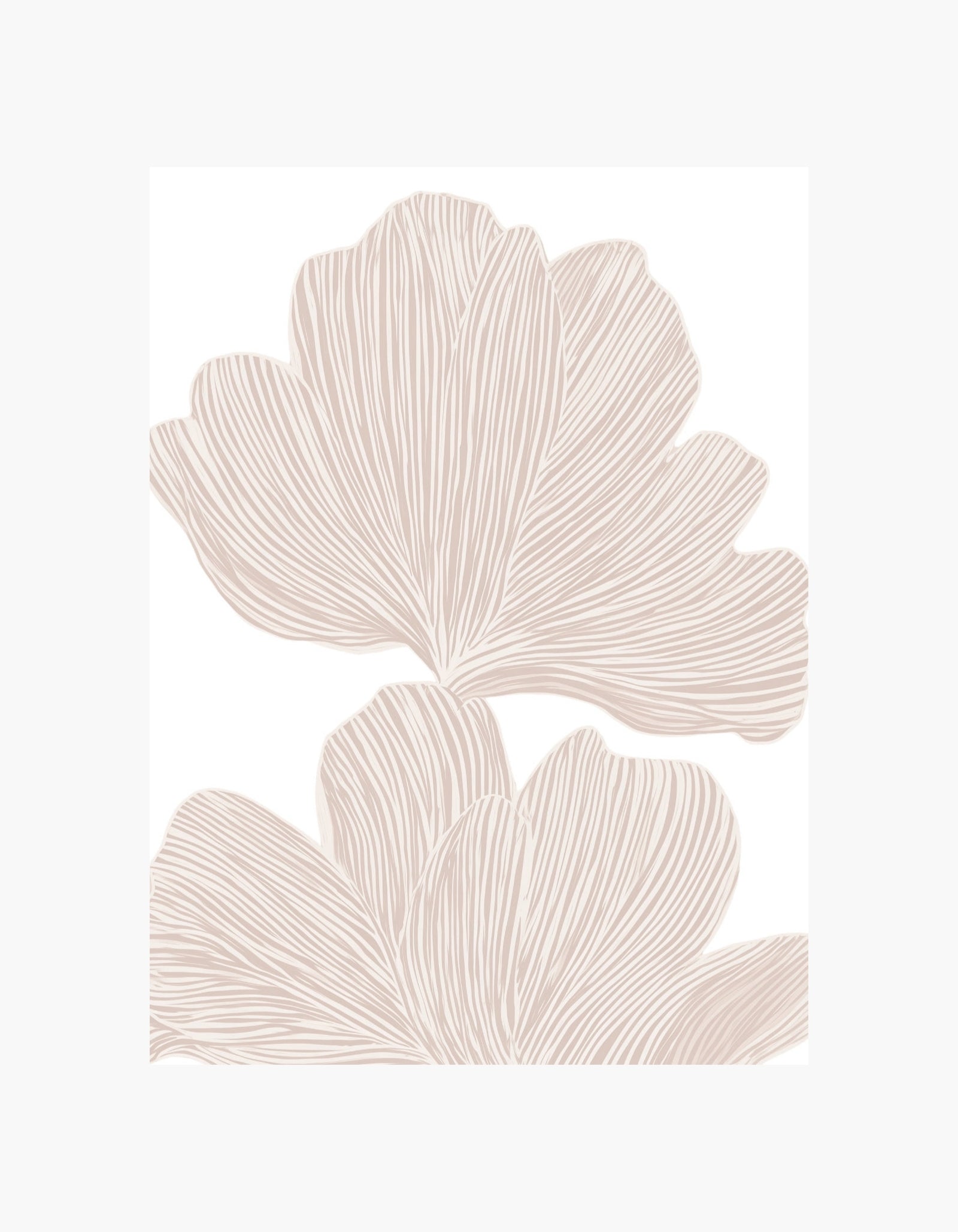 Beige Bloom No2 Plakat