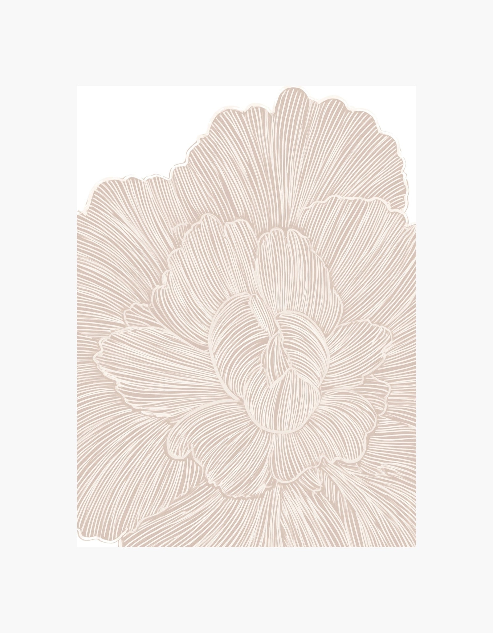 Beige Bloom No3 Plakat