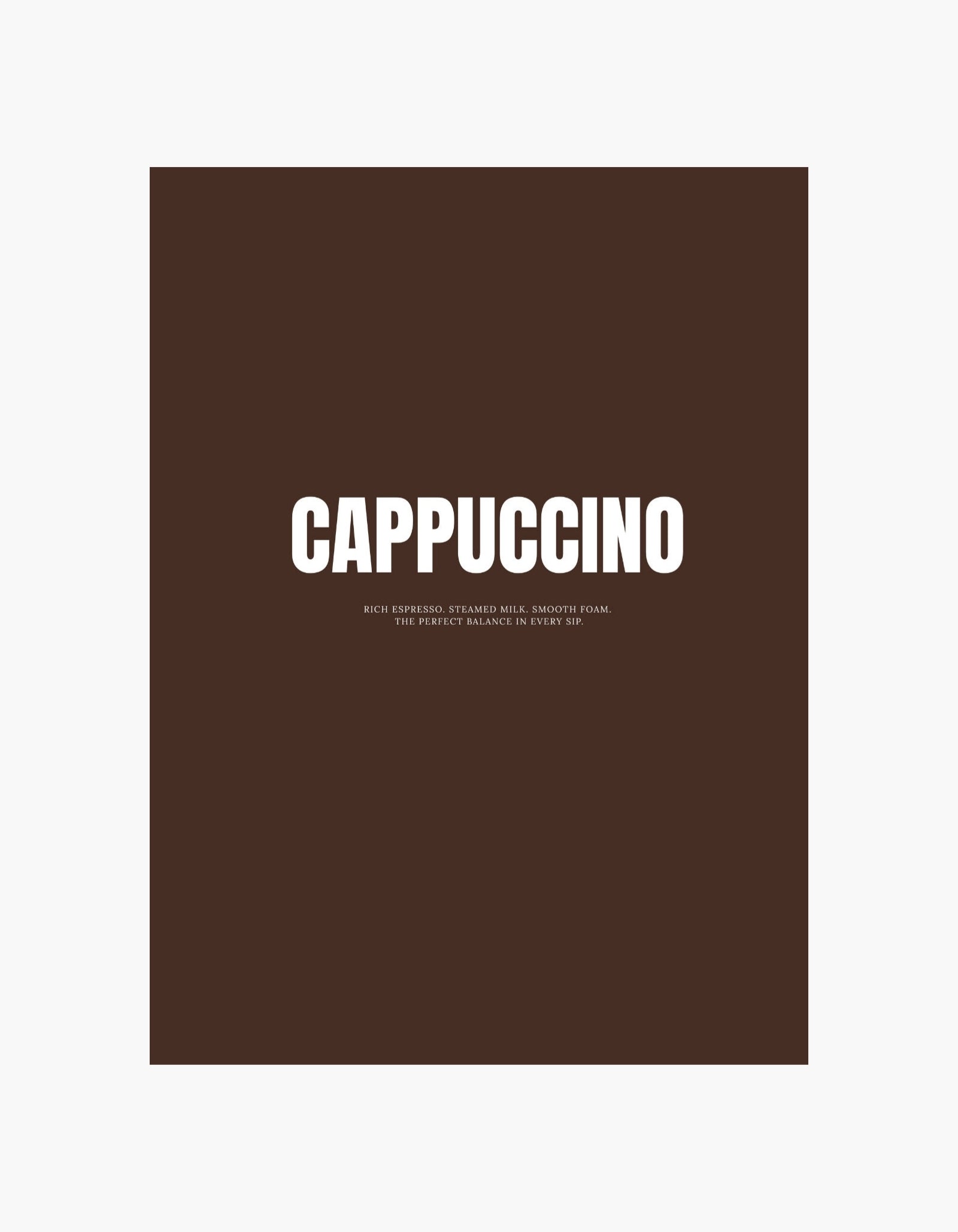 Cappuccino-plakat