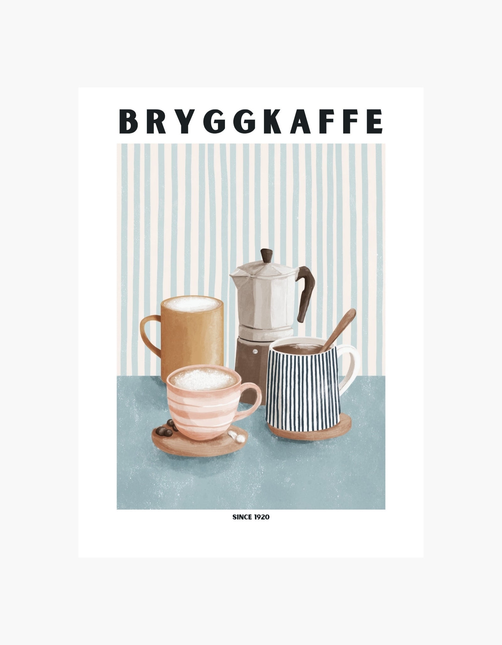 Brygget kaffe Plakat