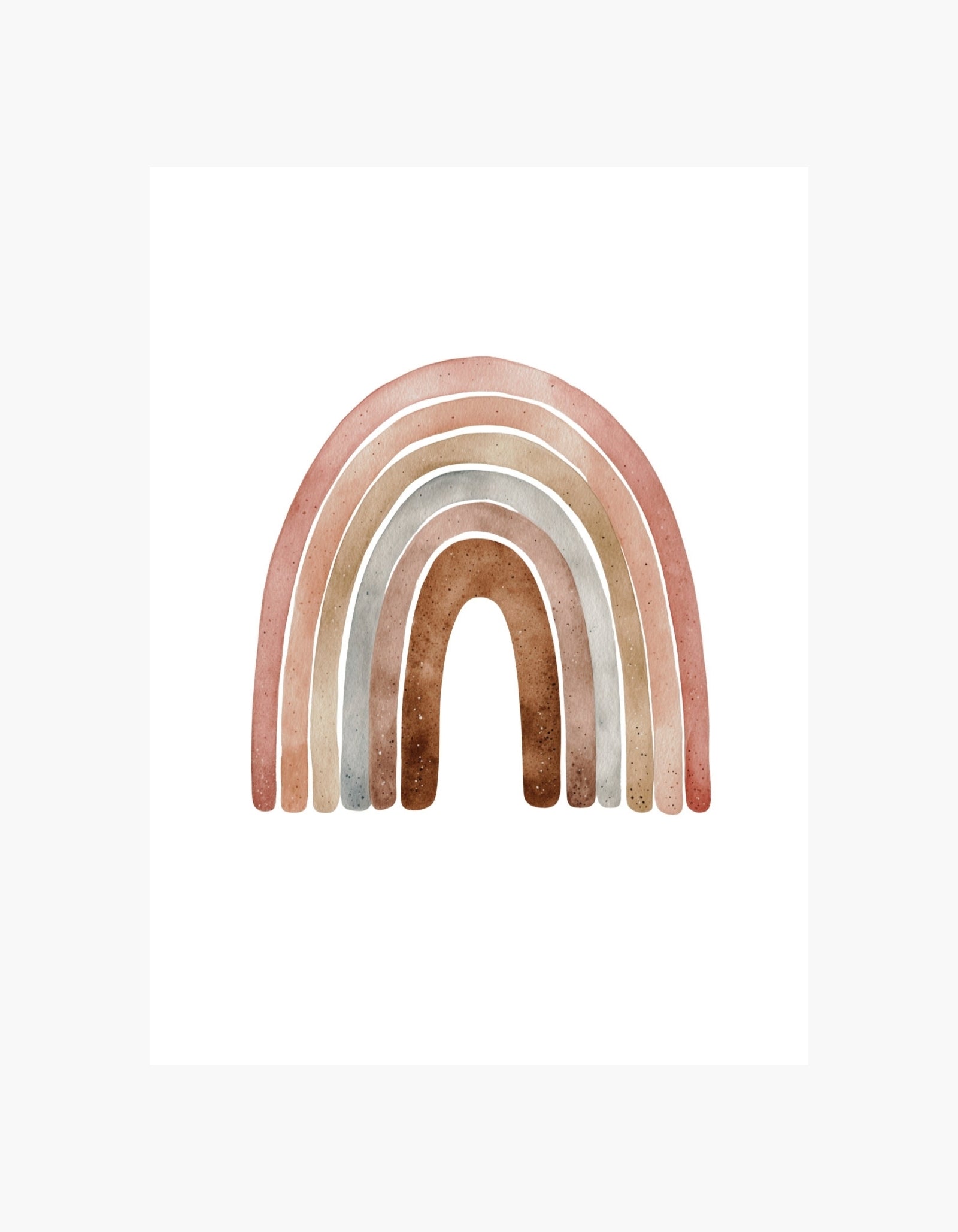 Boho regnbue-plakat