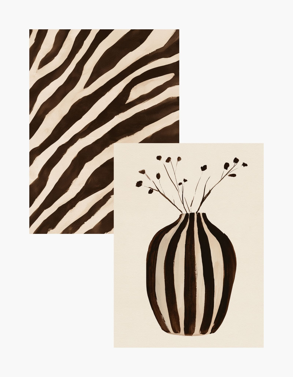 Espresso Stripes Posterpaket