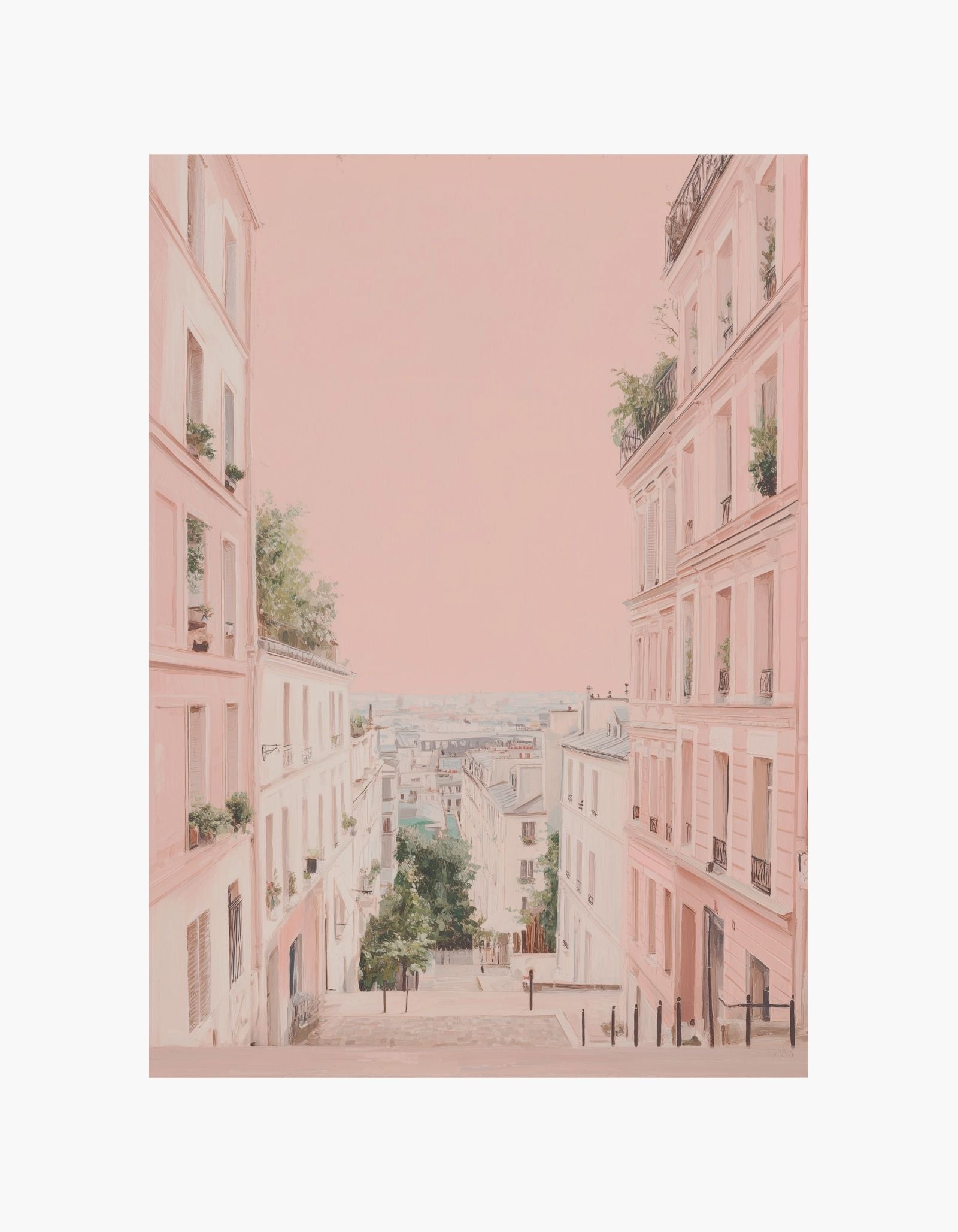 Paris' lyserøde gadeplakat
