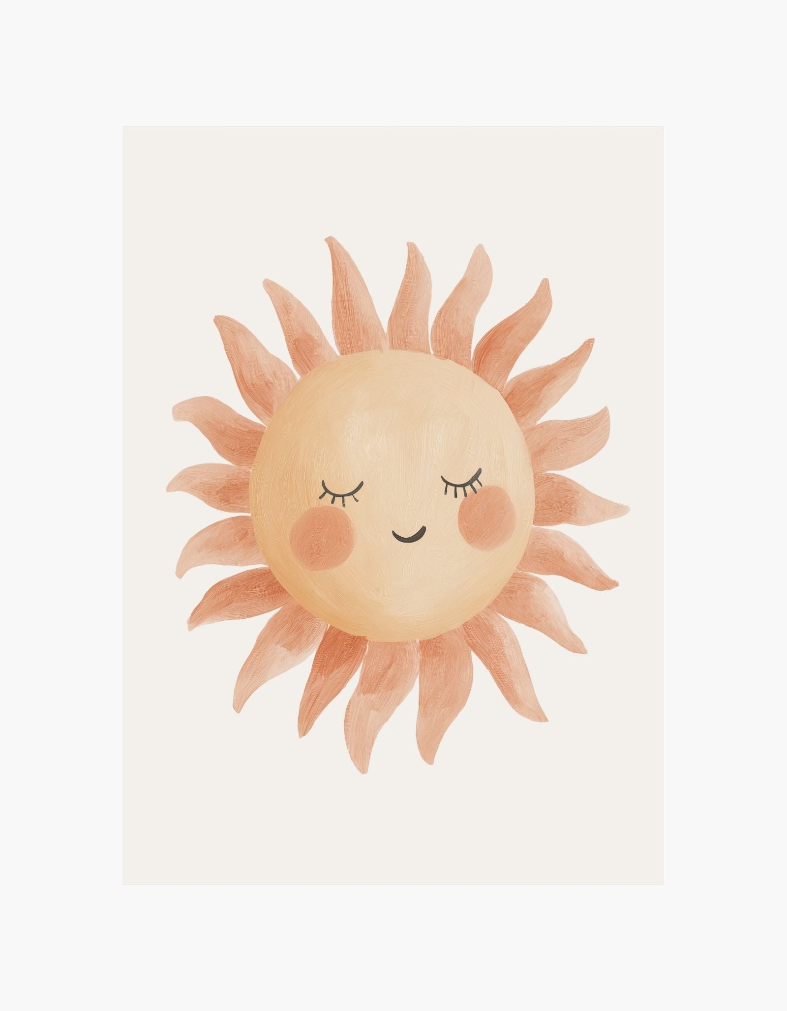 Plakat med sød sol