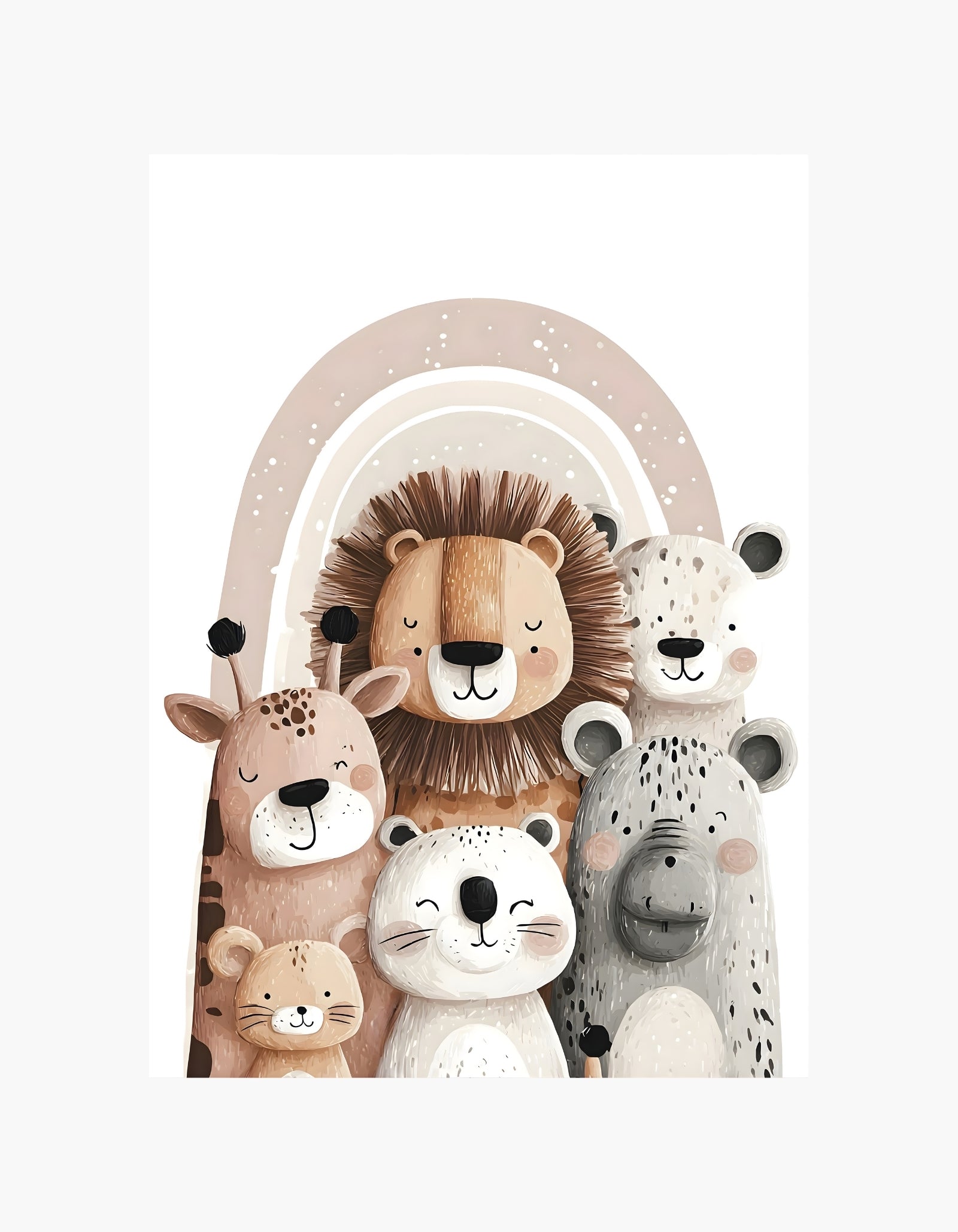Sød Safari Friends-plakat