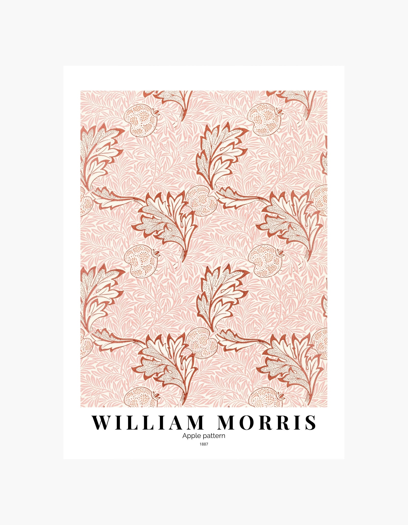 William Morris plakat med æblemønster