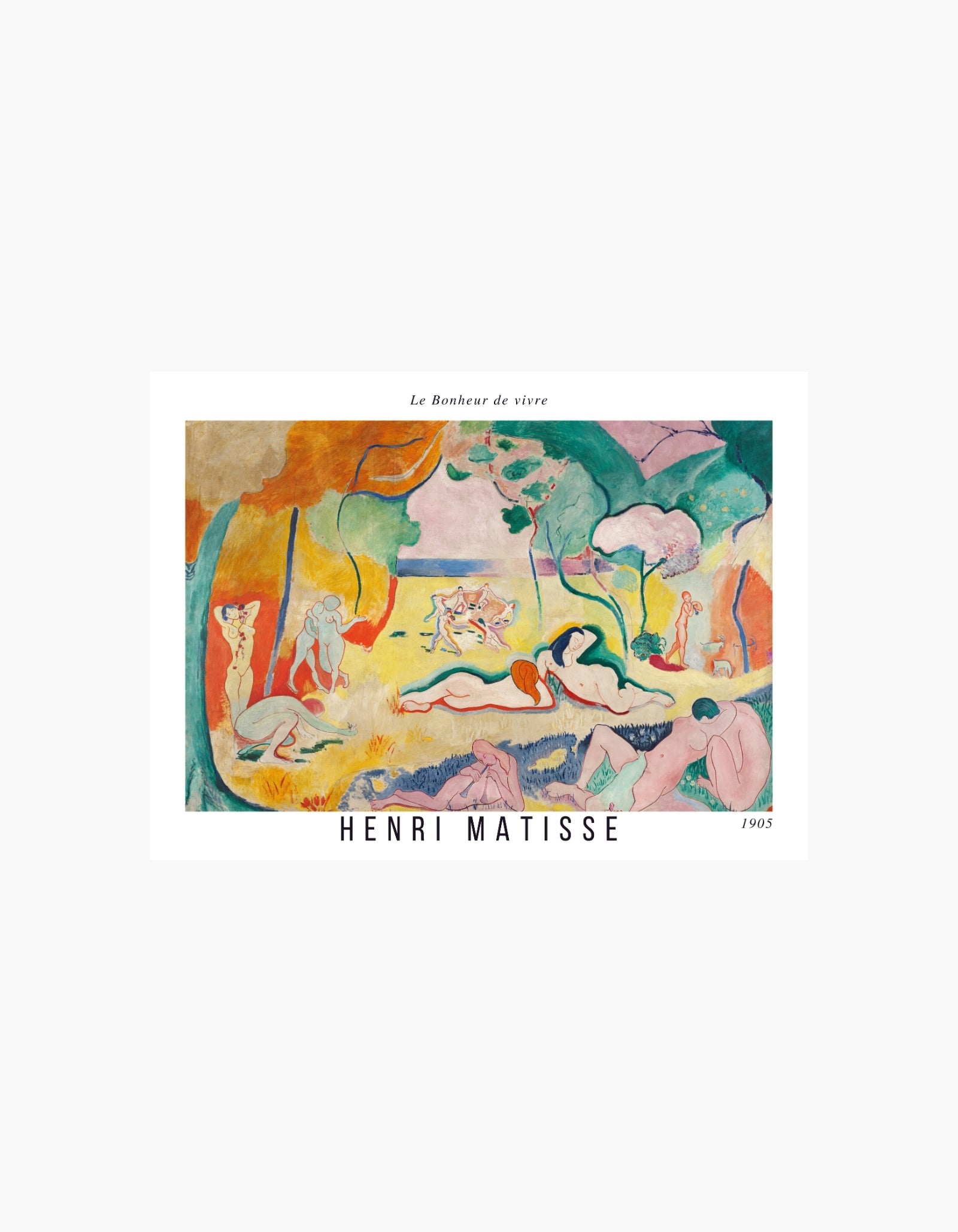 Henri Matisse Le Bonheur de Vivre Plakat