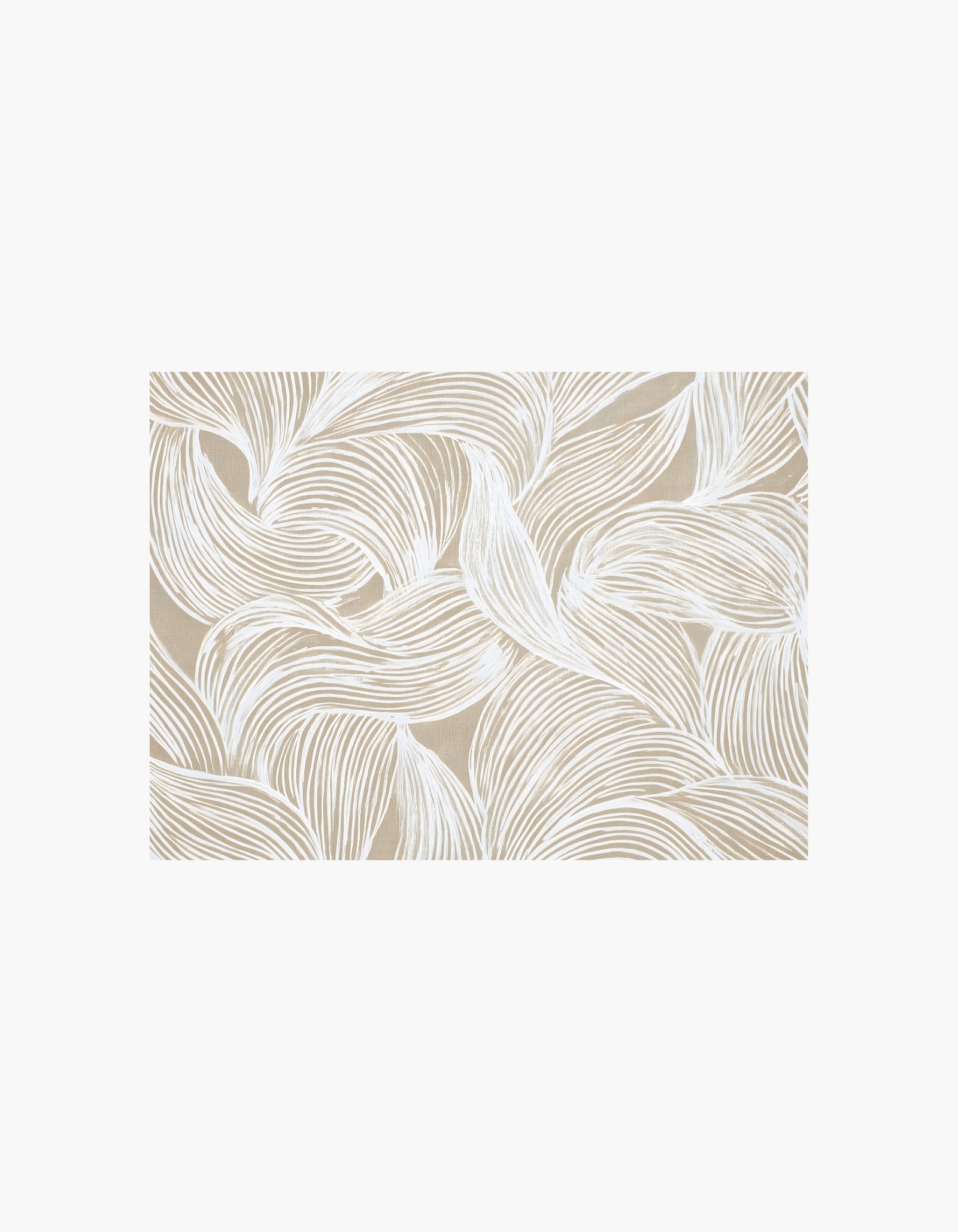 Beige Flow Lines-plakat