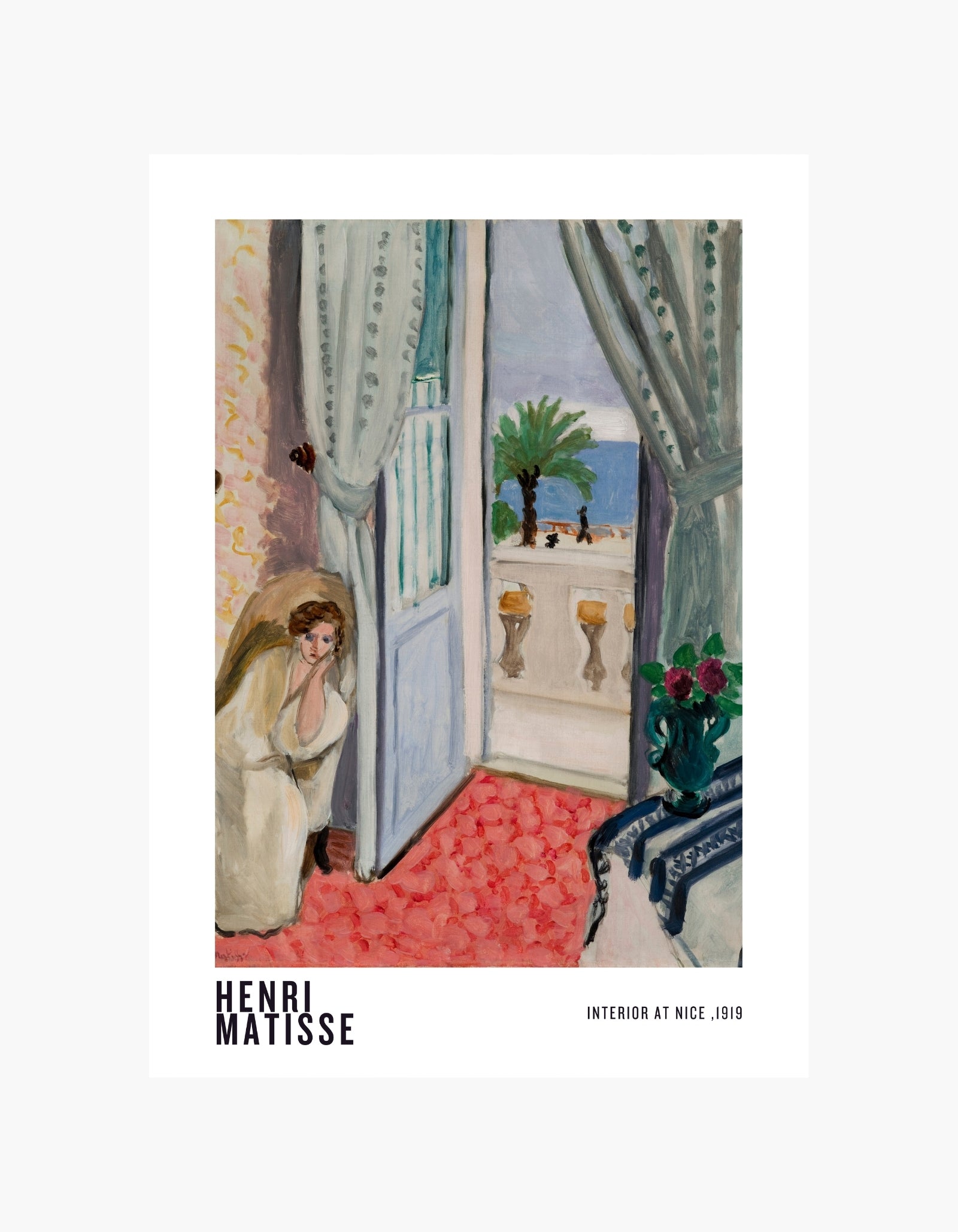 Henri Matisse Interiør i Nice Poster