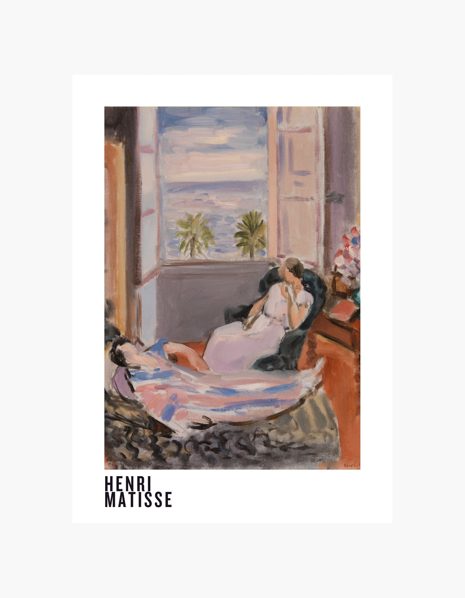 Henri Matisse Interiør med figur-plakat