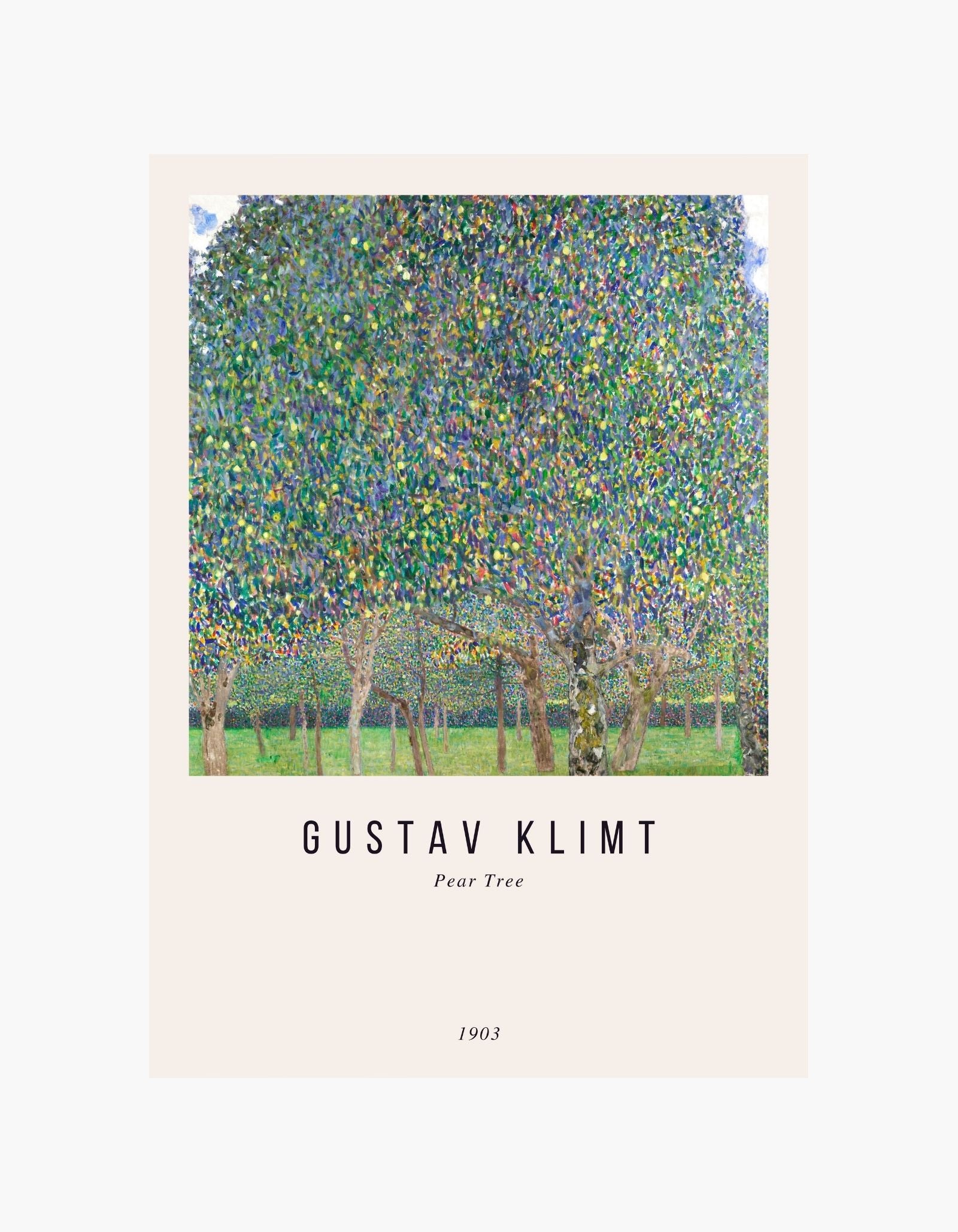 Gustav Klimt Pæretræ Plakat