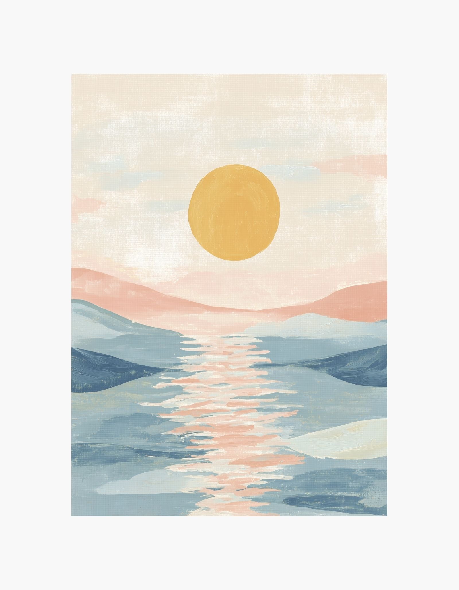 Plakat om solnedgang