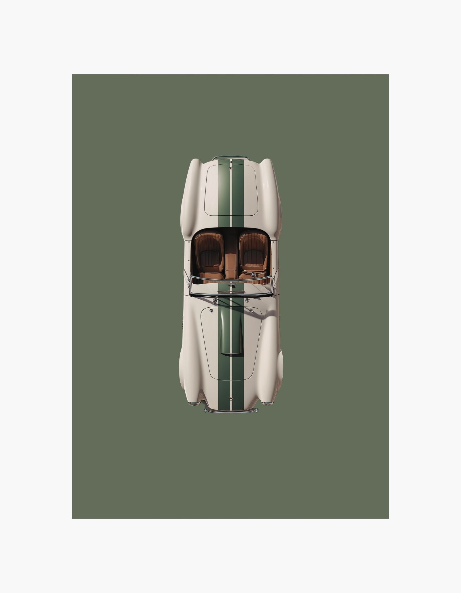 Vintage Racer Green-plakat