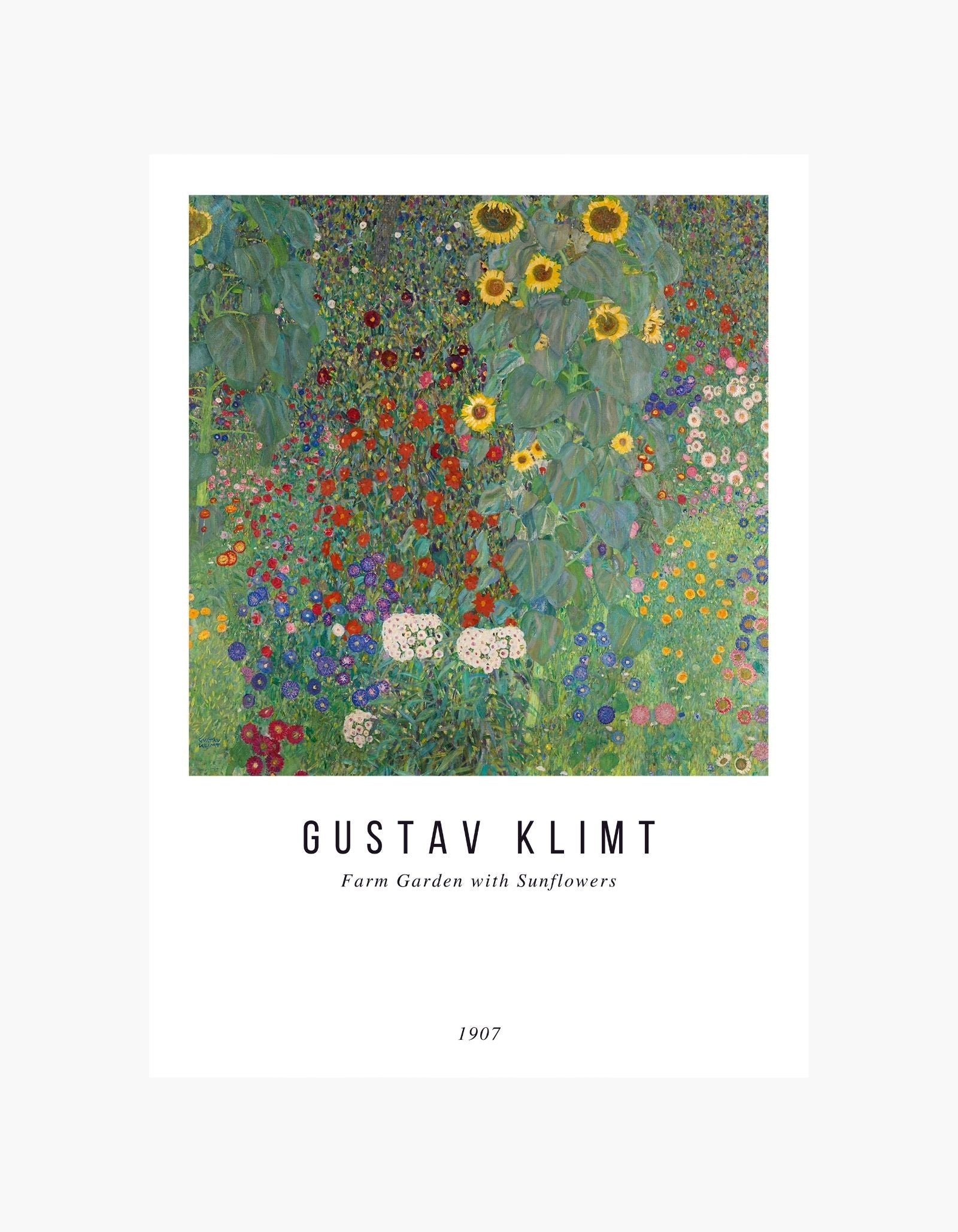 Gustav Klimts bondegårdshave med solsikker