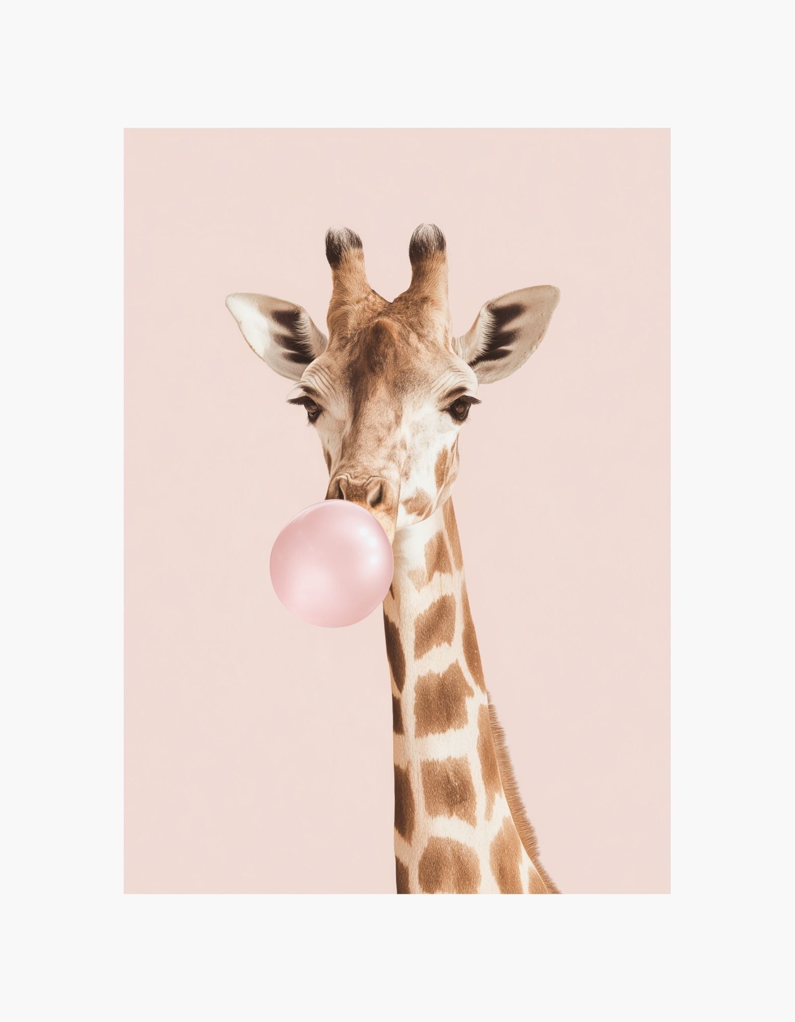 Bubble Gum Giraf-plakat
