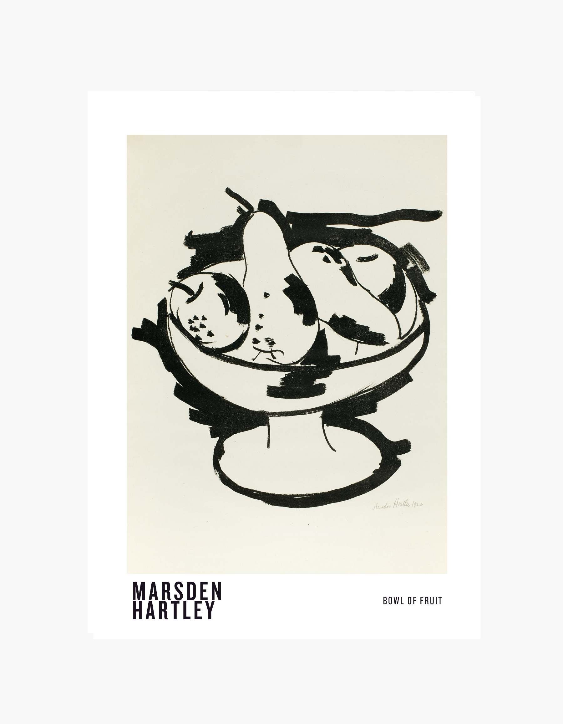Marsden Hartley Skål med frugt-plakat