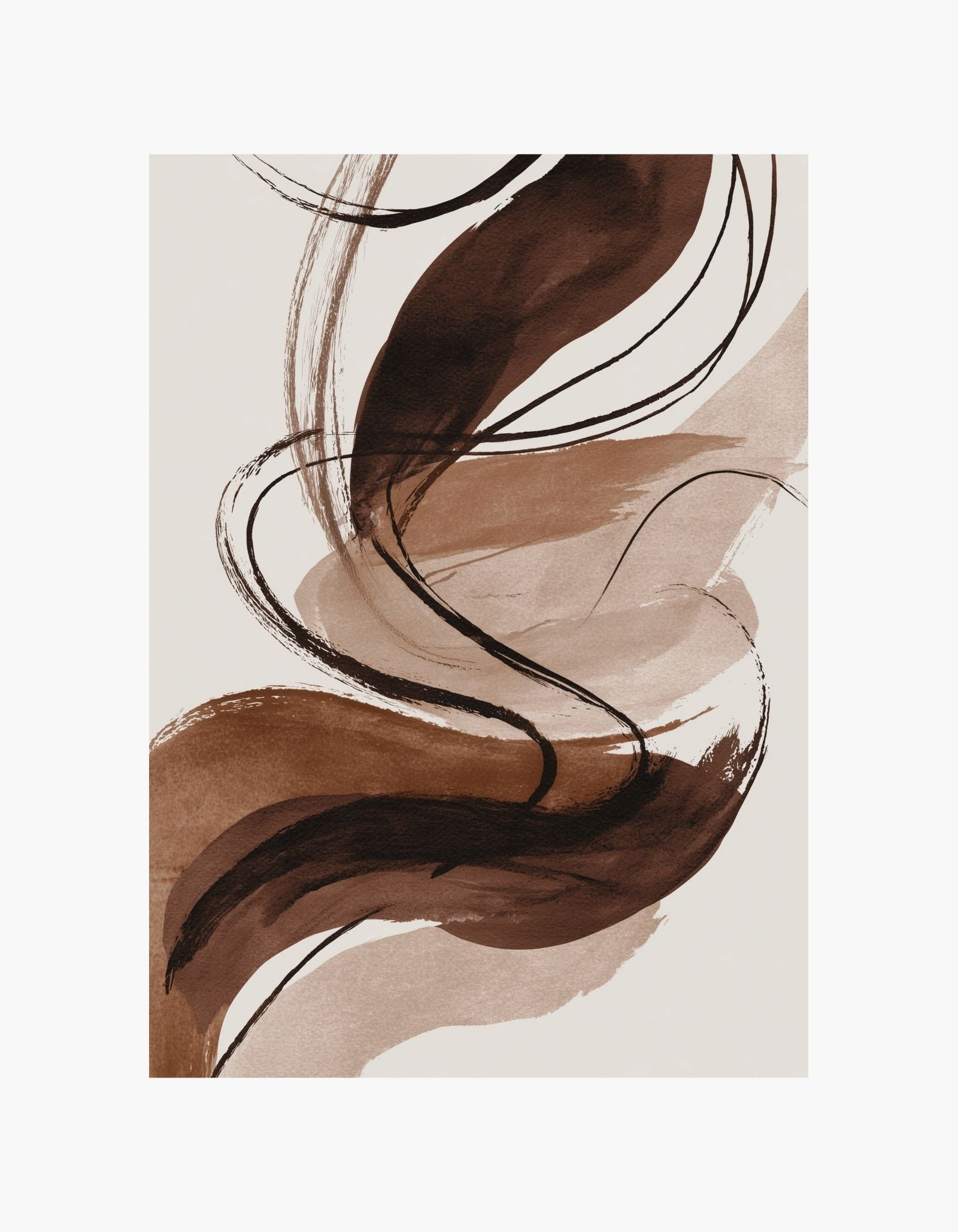 Abstrakt Earth Flow-plakat