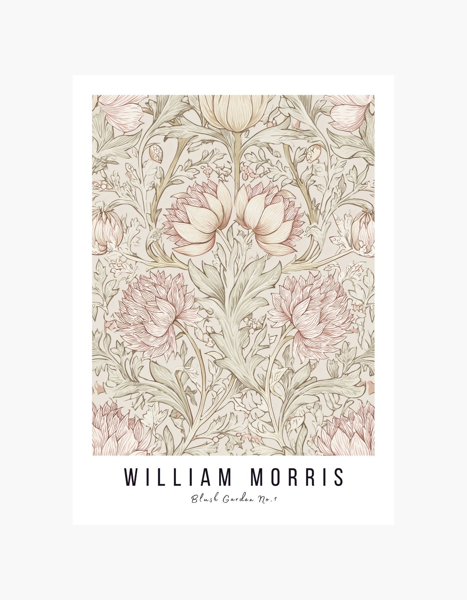 William Morris Blush Garden No.1 Plakat