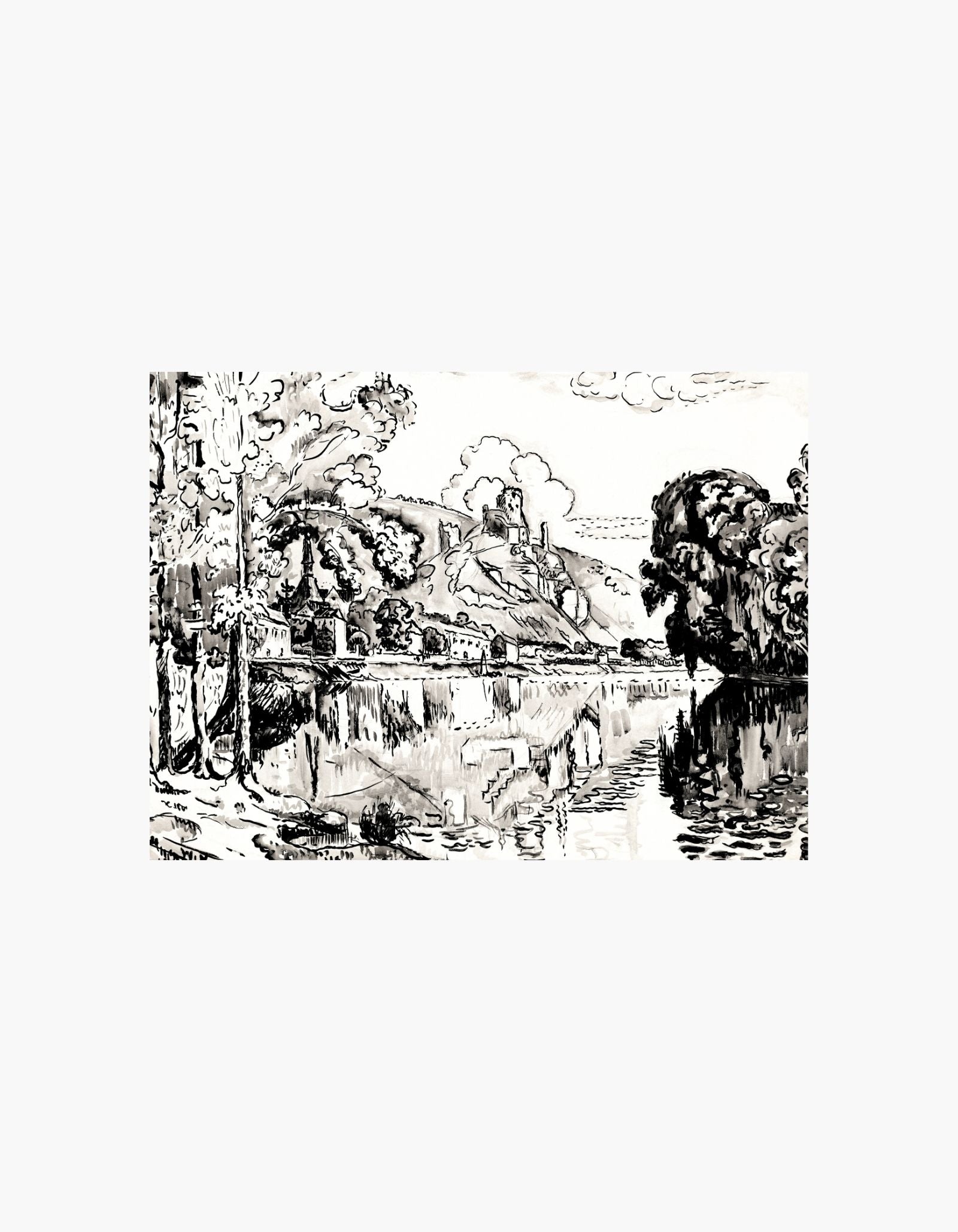 Paul Signac Les Andelys on a Summer Morning Poster