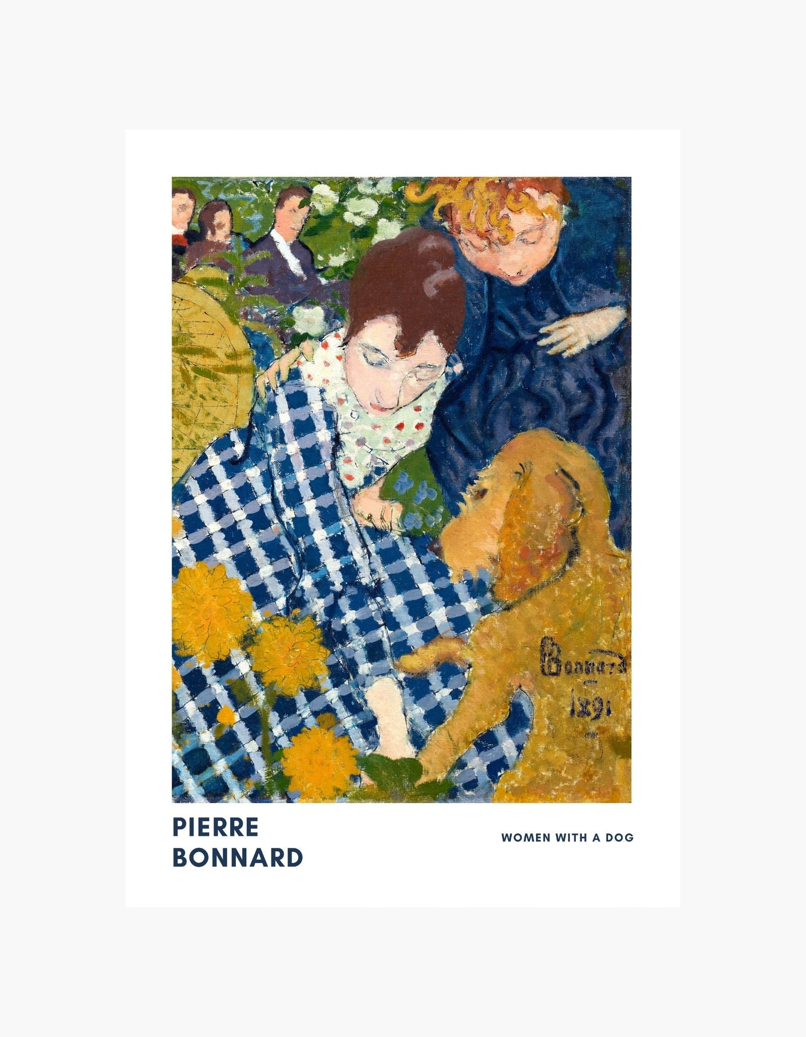 Pierre Bonnard Women with a Dog Poster