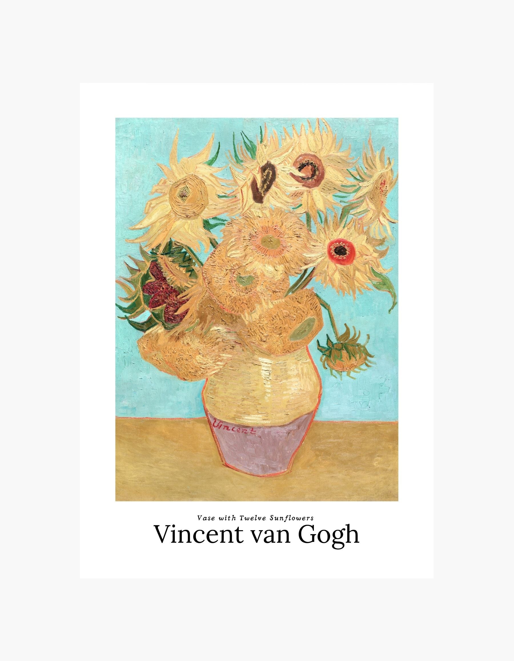 Van Gogh solsikker plakat
