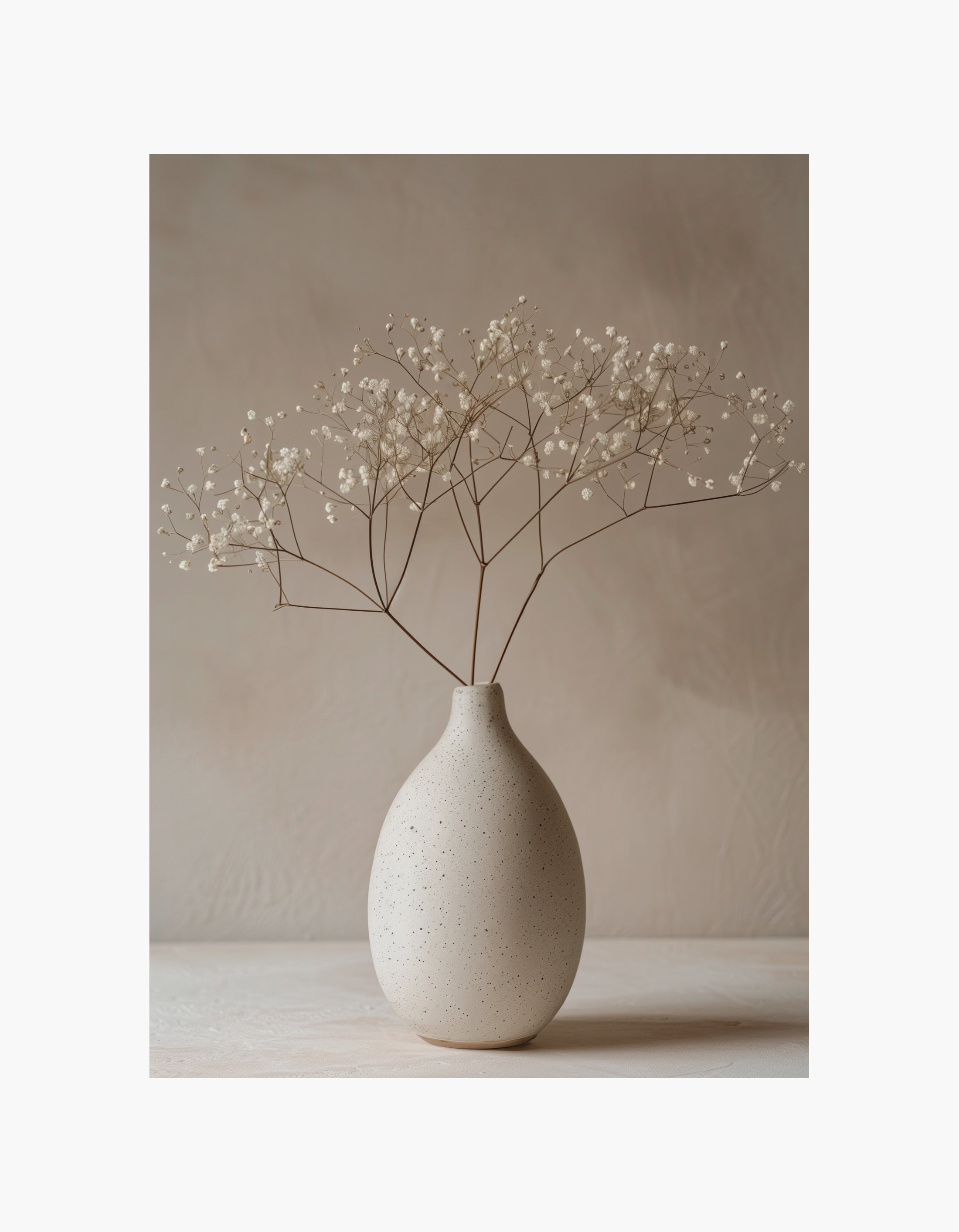 Beige Botanical Vase Poster
