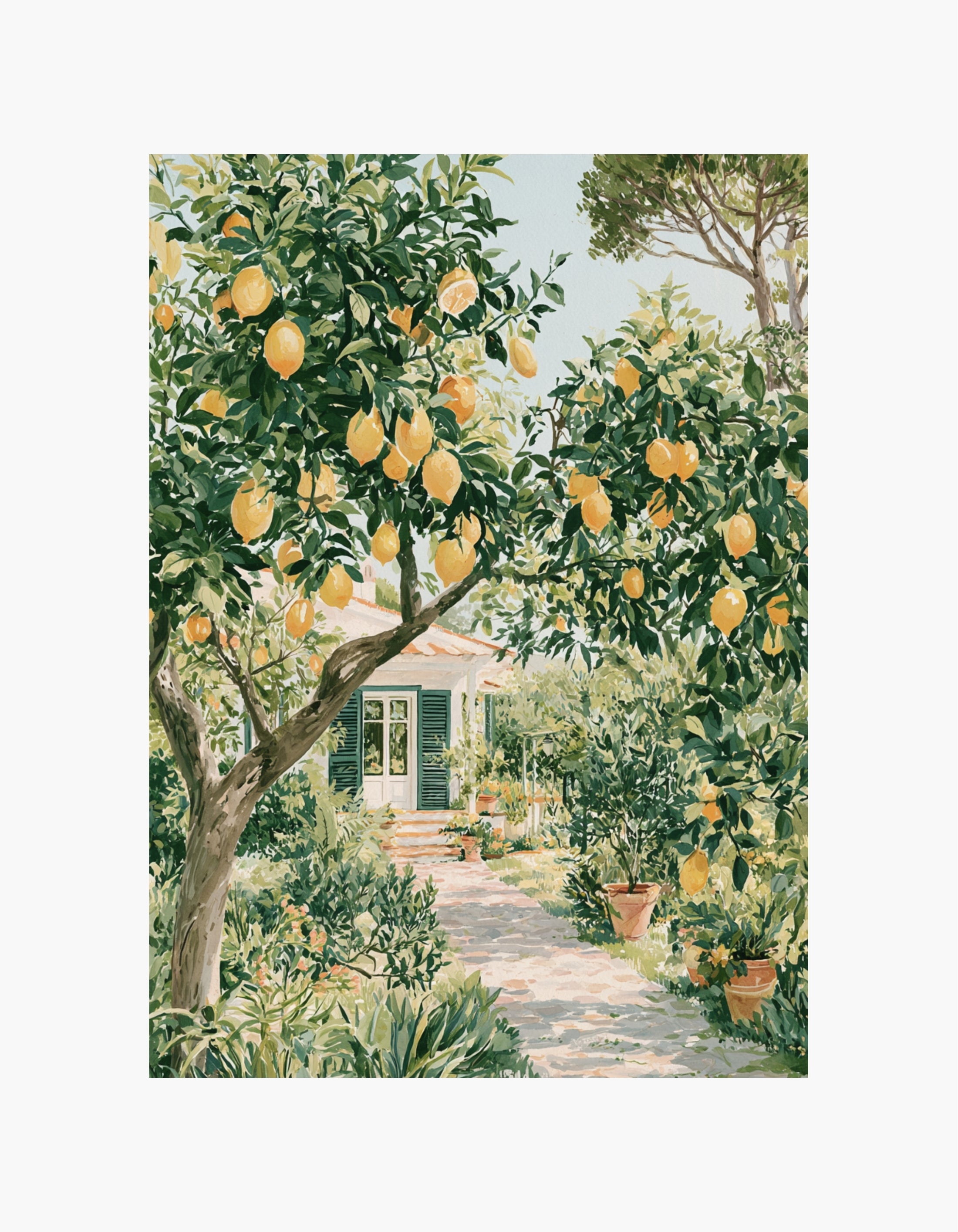 Lemon Garden Poster