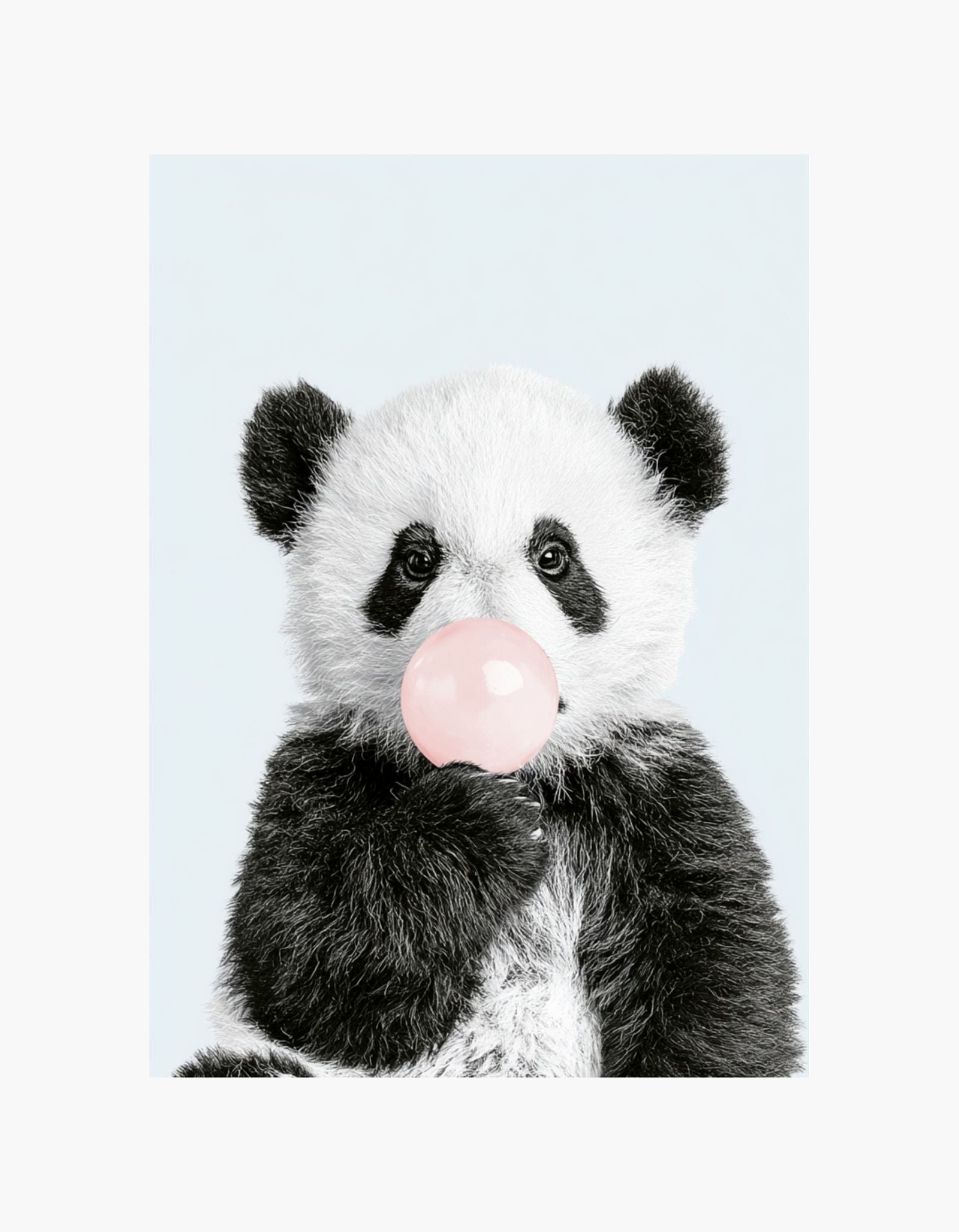 Panda Bubble Blue Poster