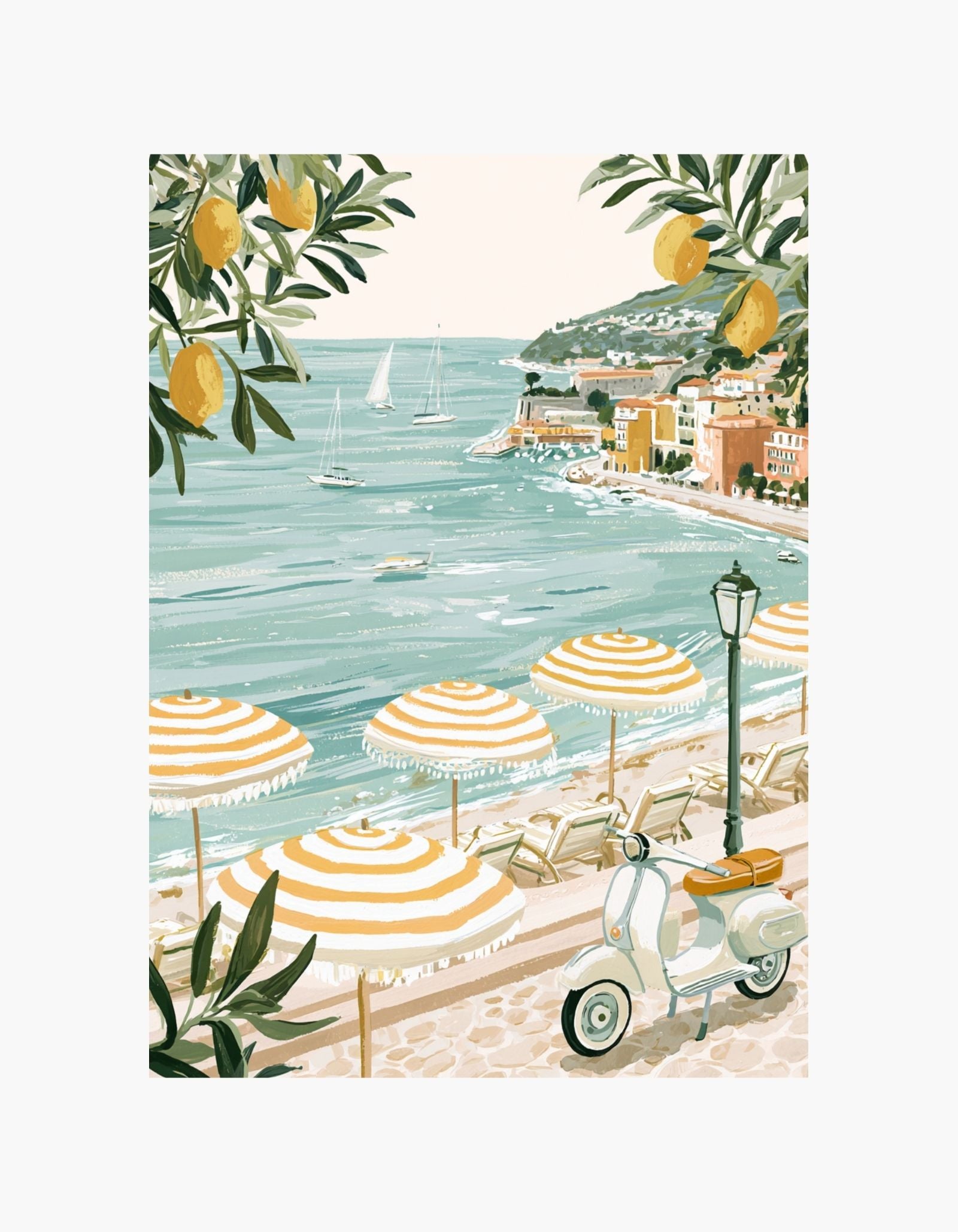 Amalfi Lemon Coast Poster