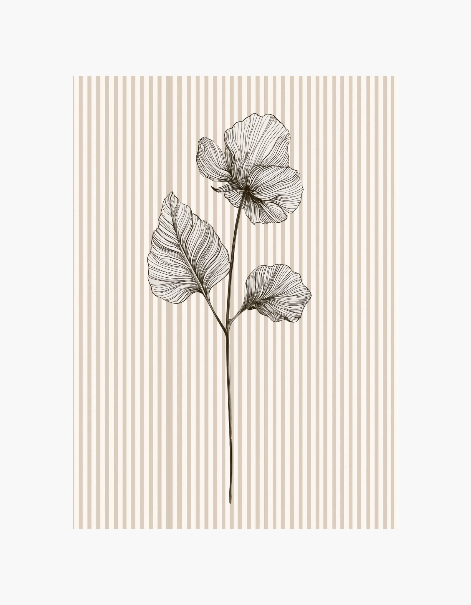 Botanical Line Flower