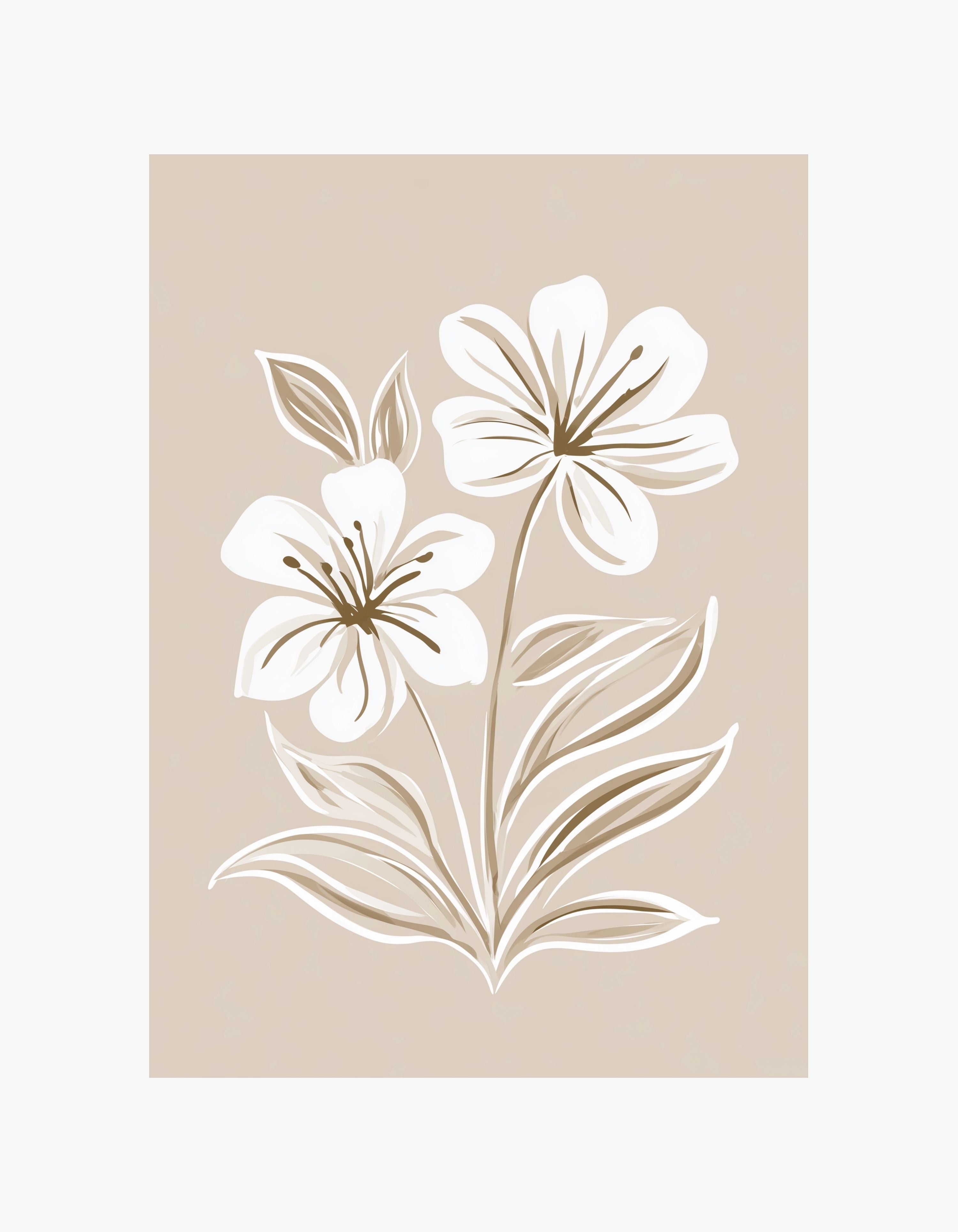 Floral Grace Poster