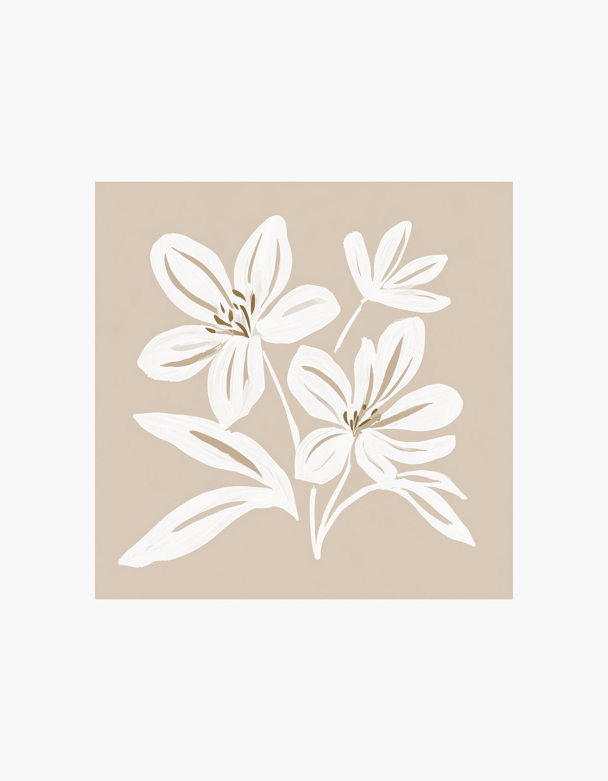 White Blossom Poster