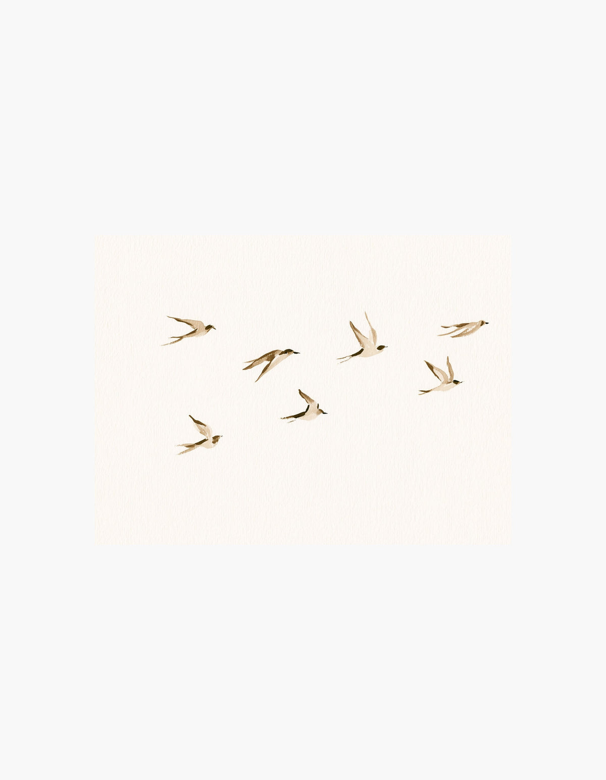 Flock of Swallows Poster