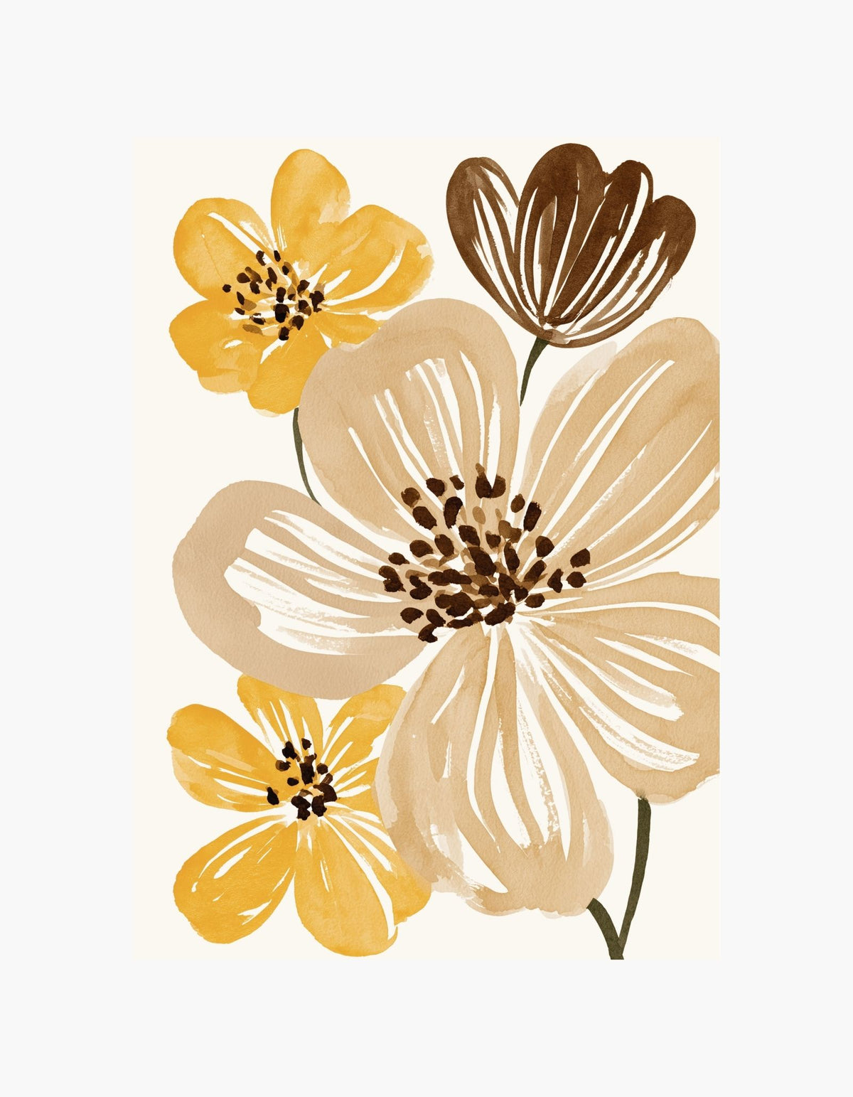 Golden Bloom Poster