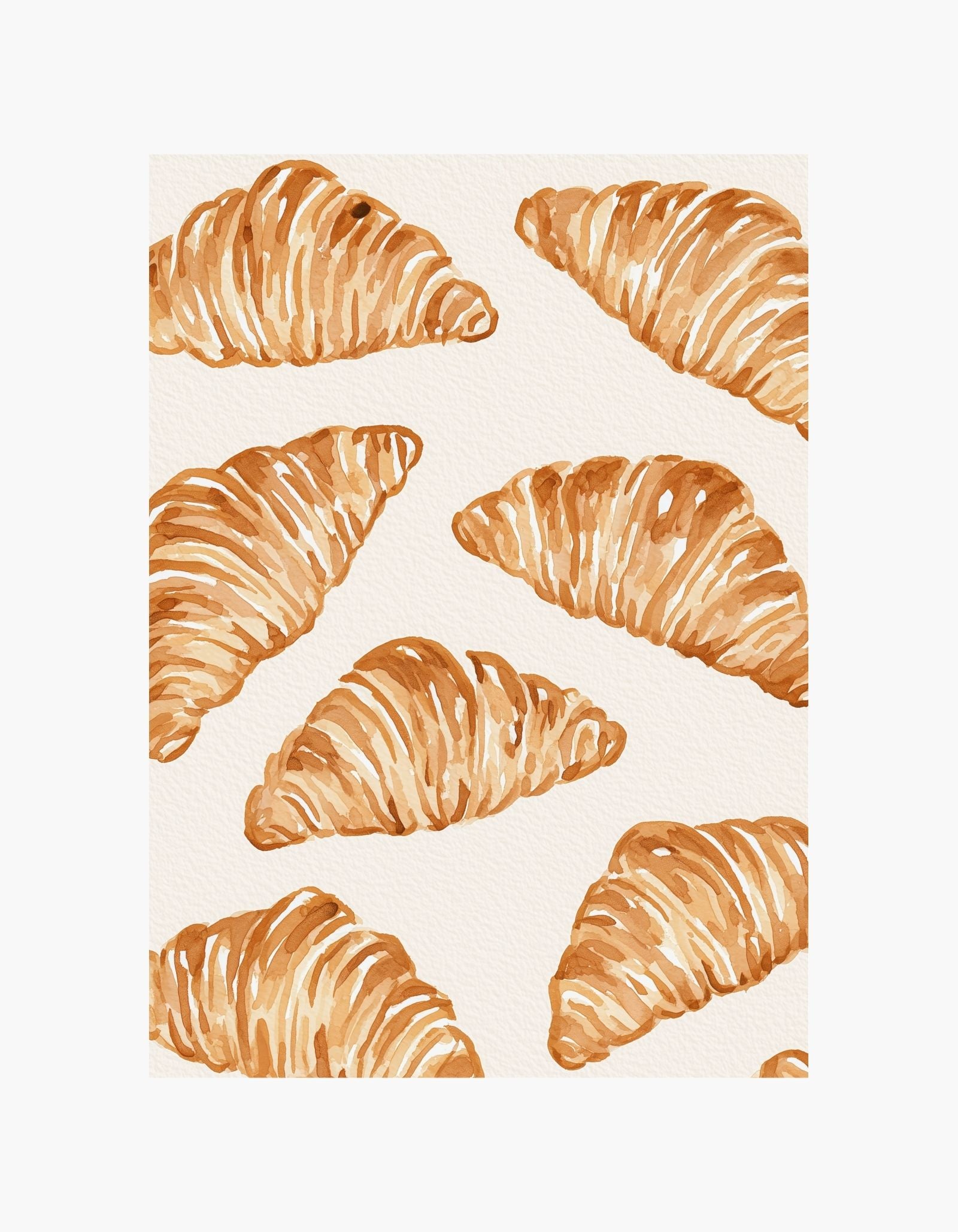 Croissant Pattern Poster