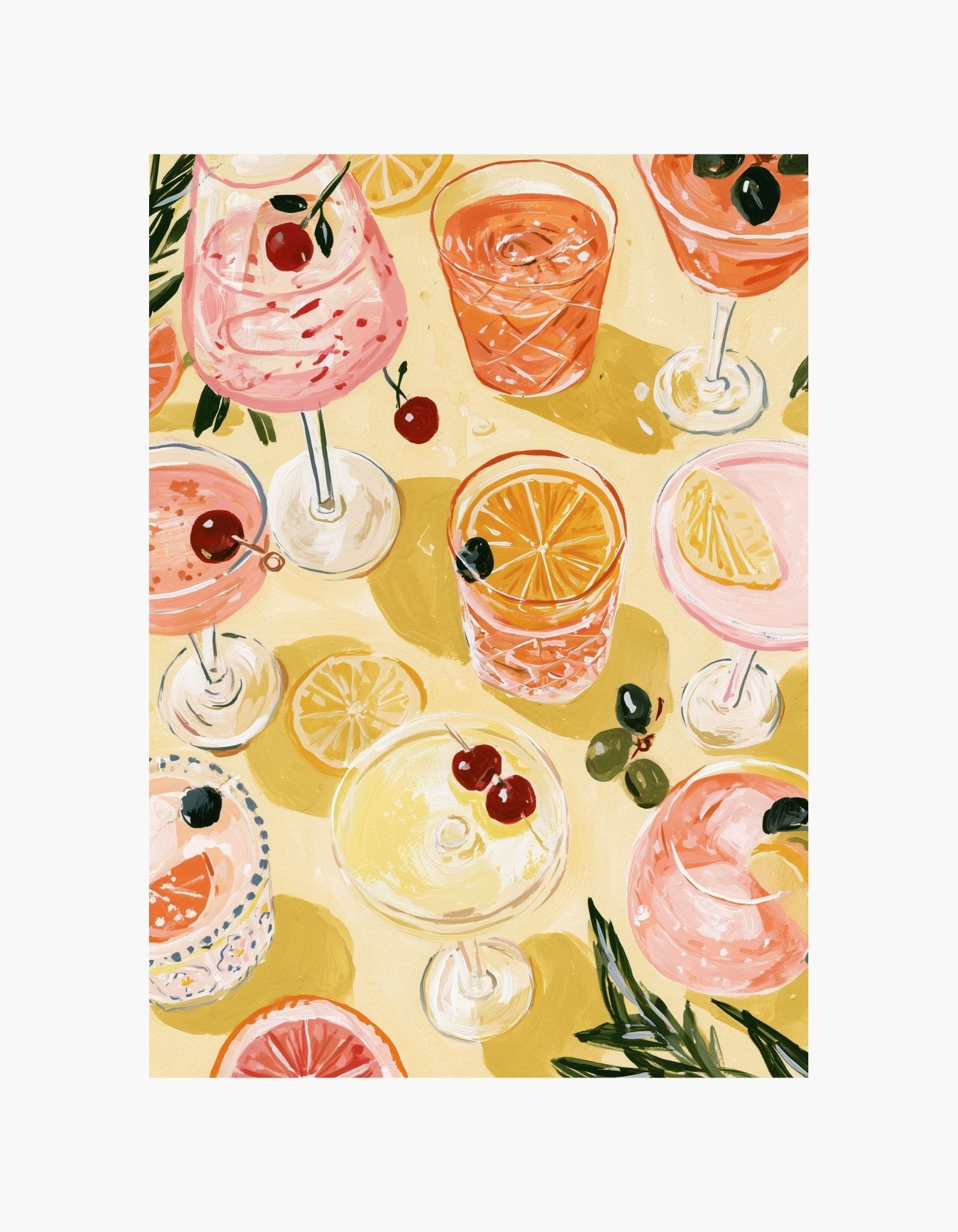 Summer Cocktails Poster