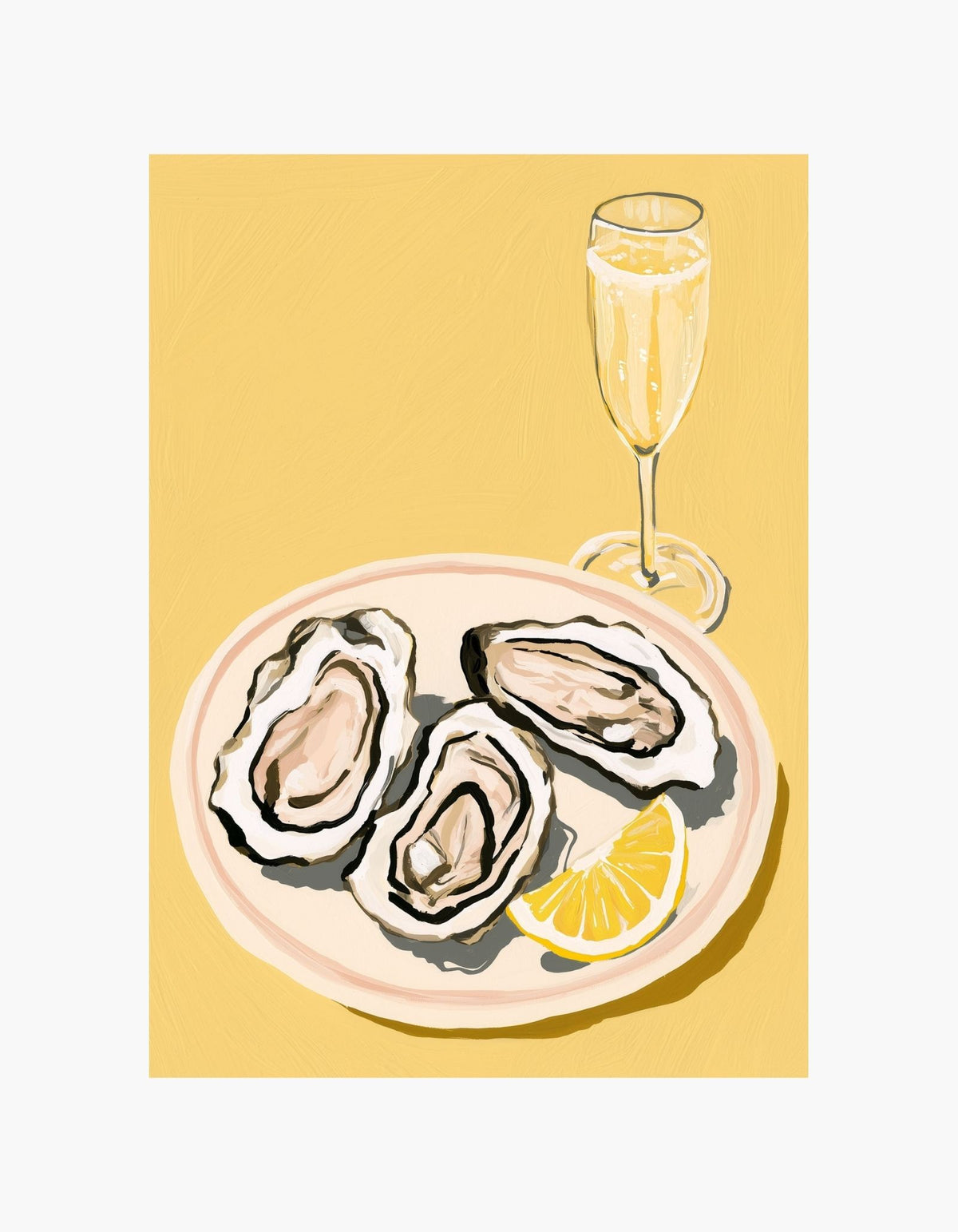 Oysters & Champagne Poster