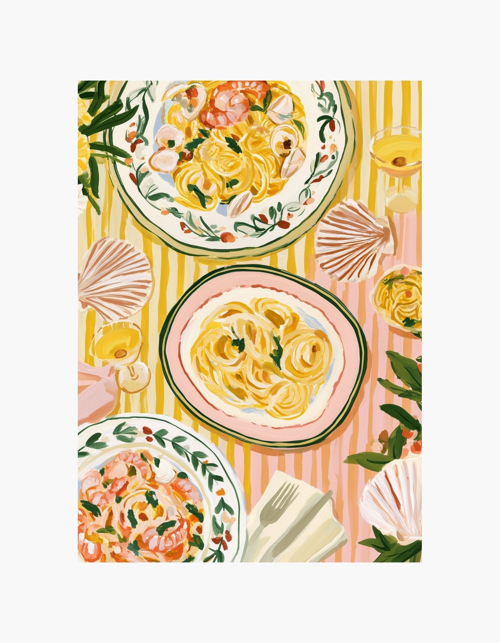 Pasta Table Poster