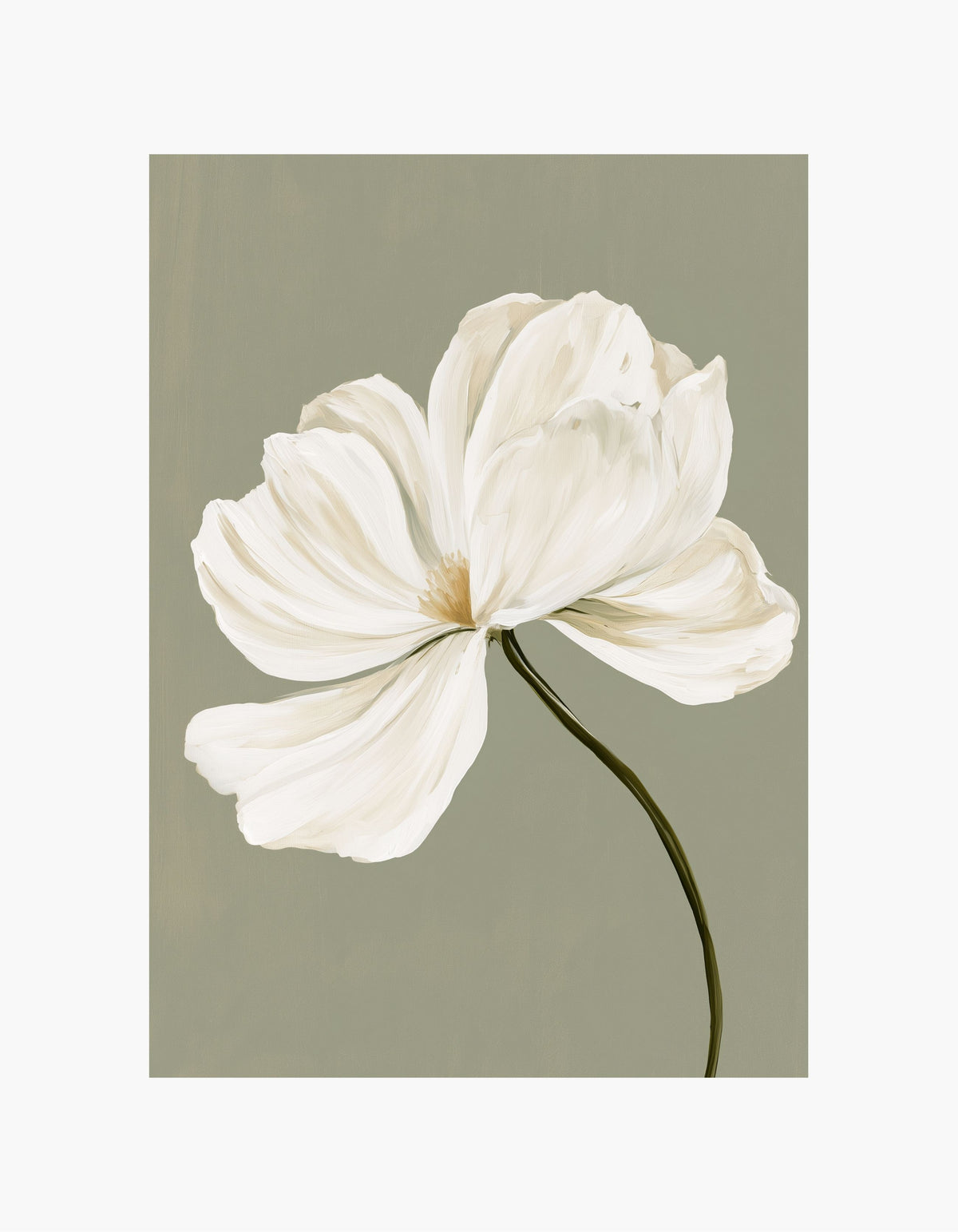Delicate White Bloom No. 2 Poster